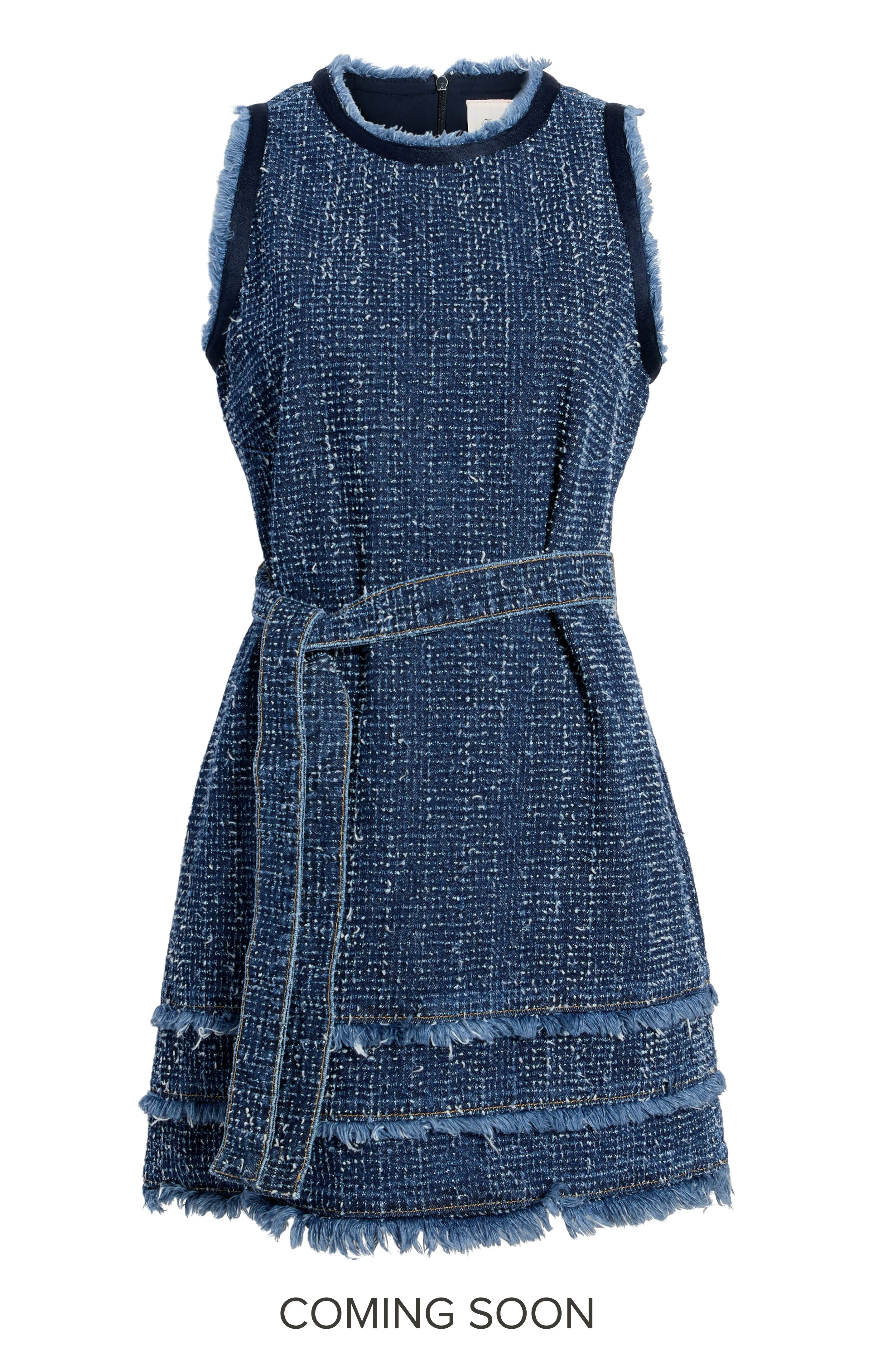 Boucle Denim Mindie Dress sold by cinq a sept