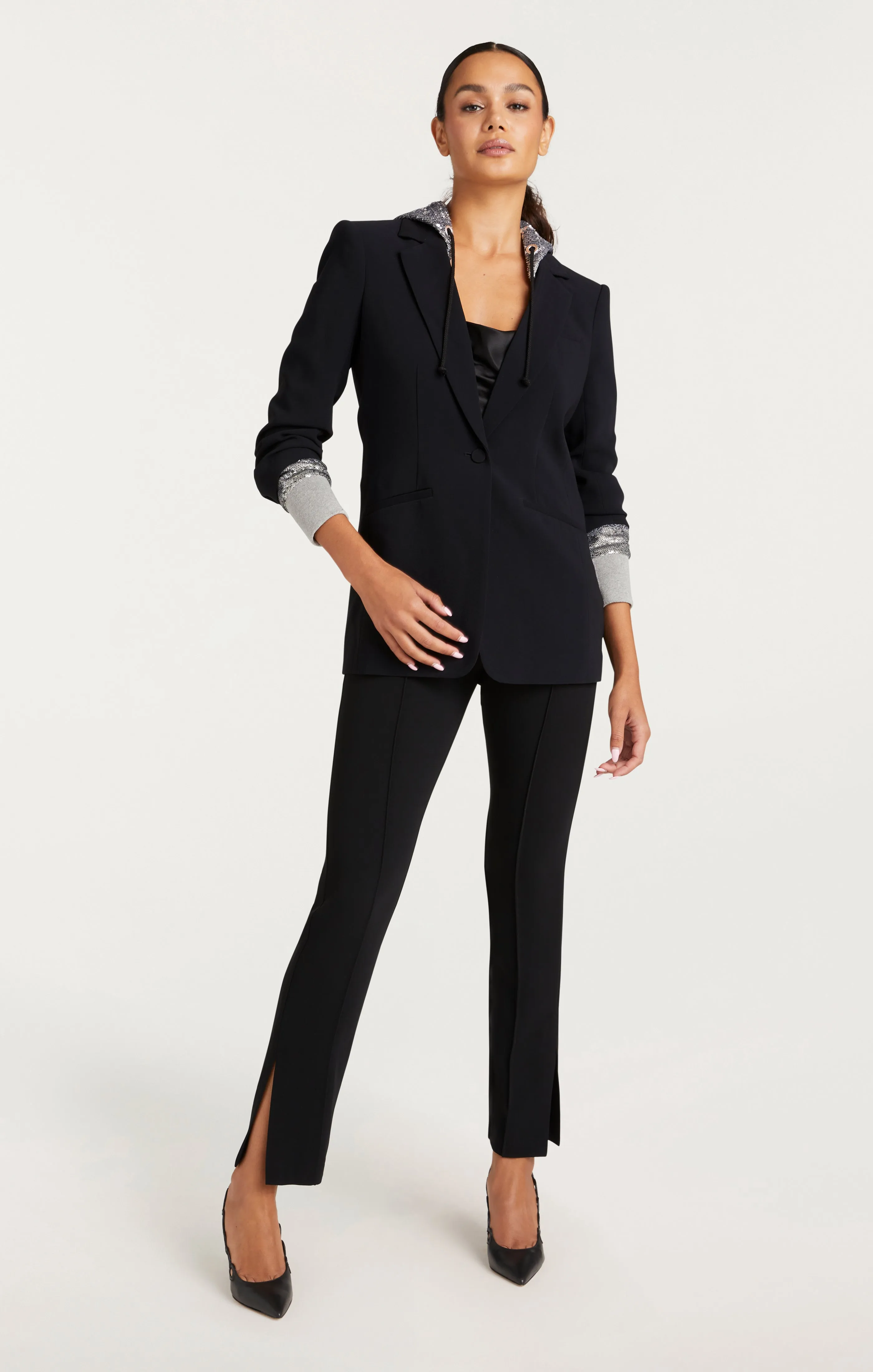 Sequin Hooded Khloe Blazer sold by cinq a sept product image thumbnail 2