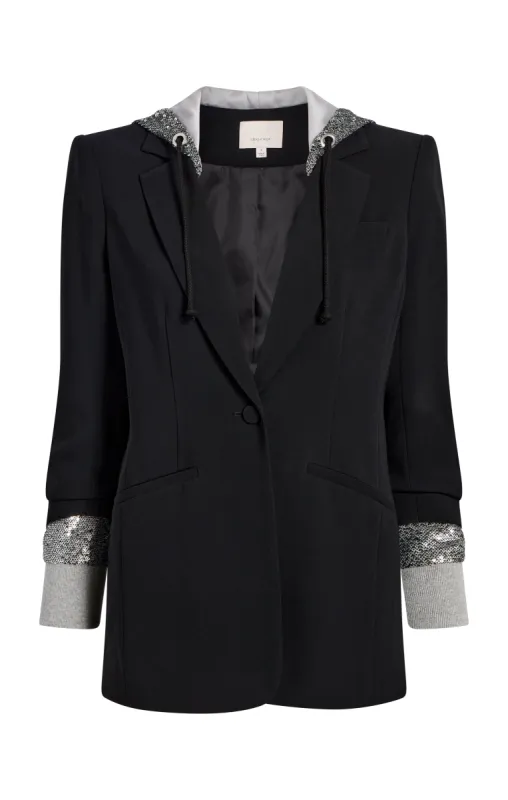 Sequin Hooded Khloe Blazer sold by cinq a sept