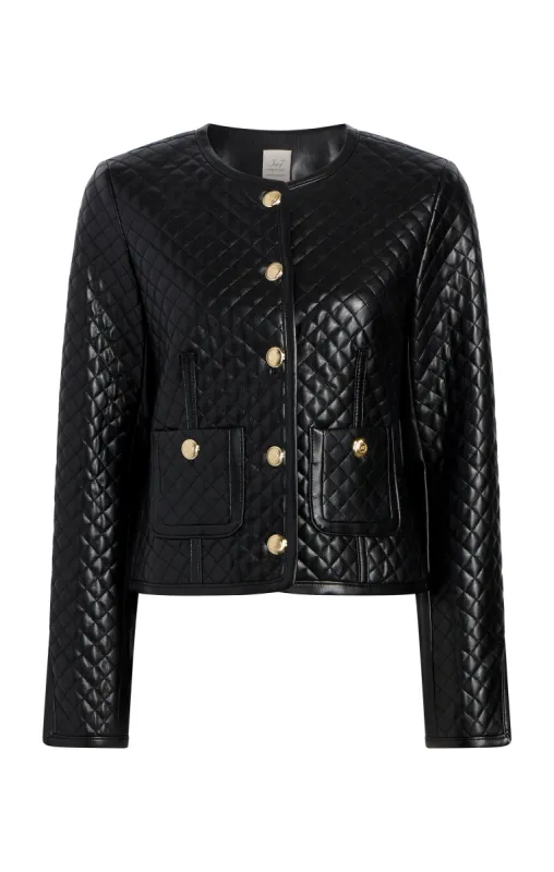 Vegan Leather Brooke Jacket sold by cinq a sept