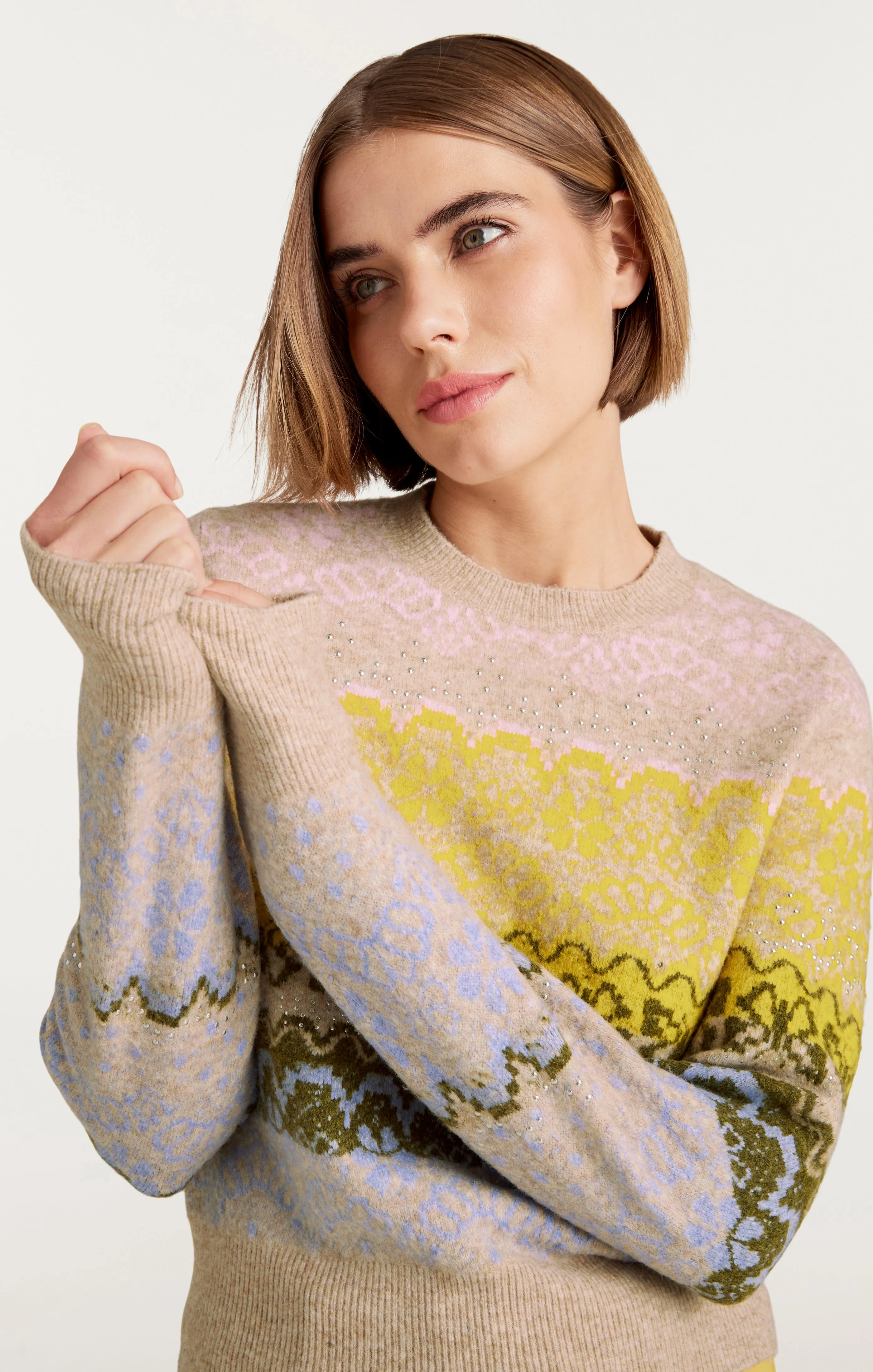 Lace Fair Isle Pullover sold by cinq a sept product image thumbnail 5