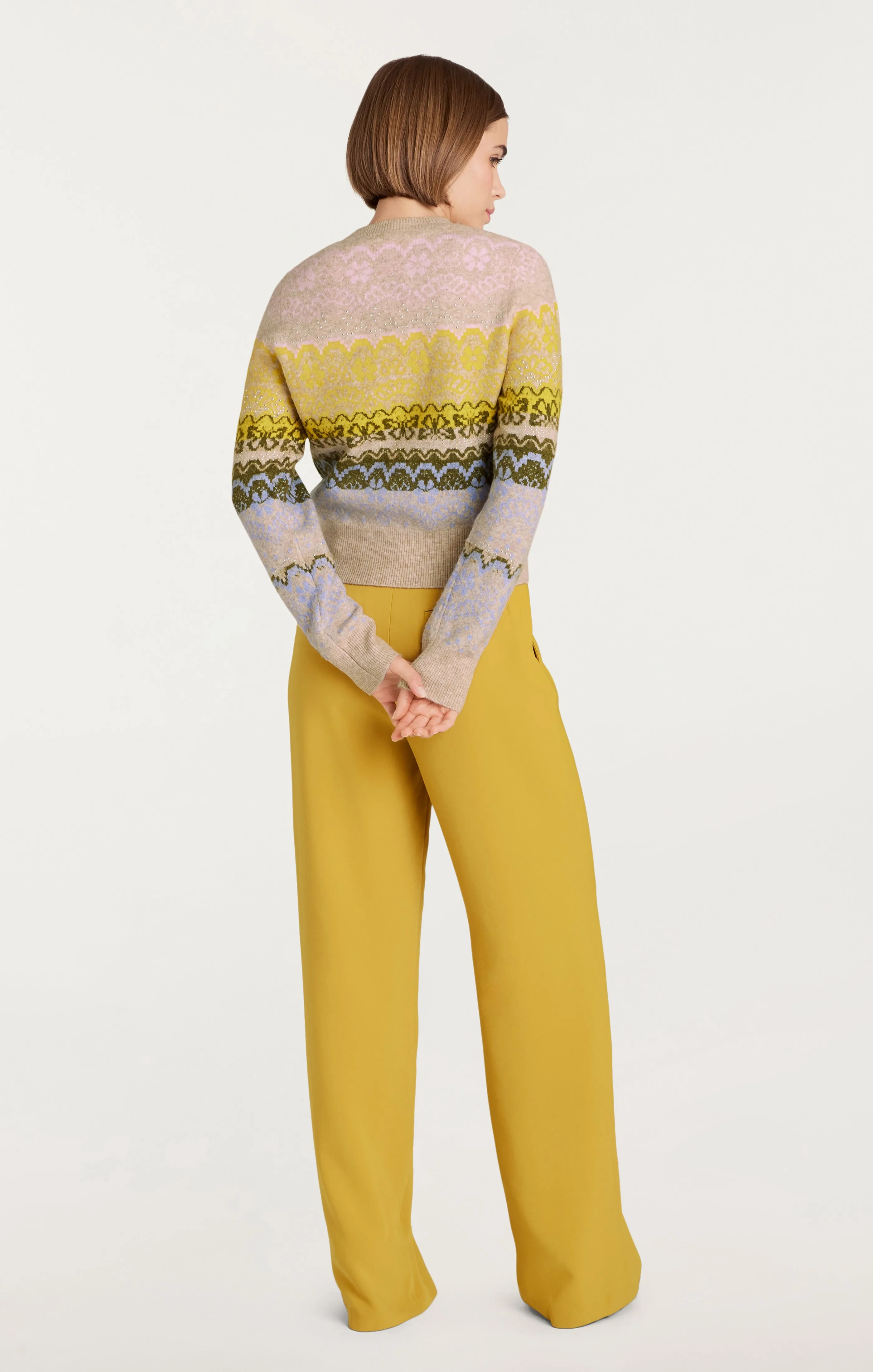 Lace Fair Isle Pullover sold by cinq a sept product image thumbnail 4