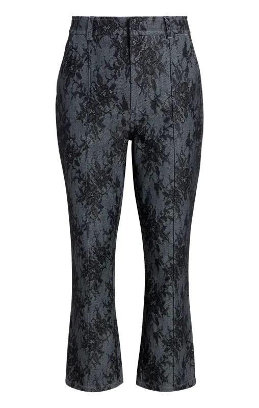 Bonded Lace Cropped Evelyn Pant sold by cinq a sept