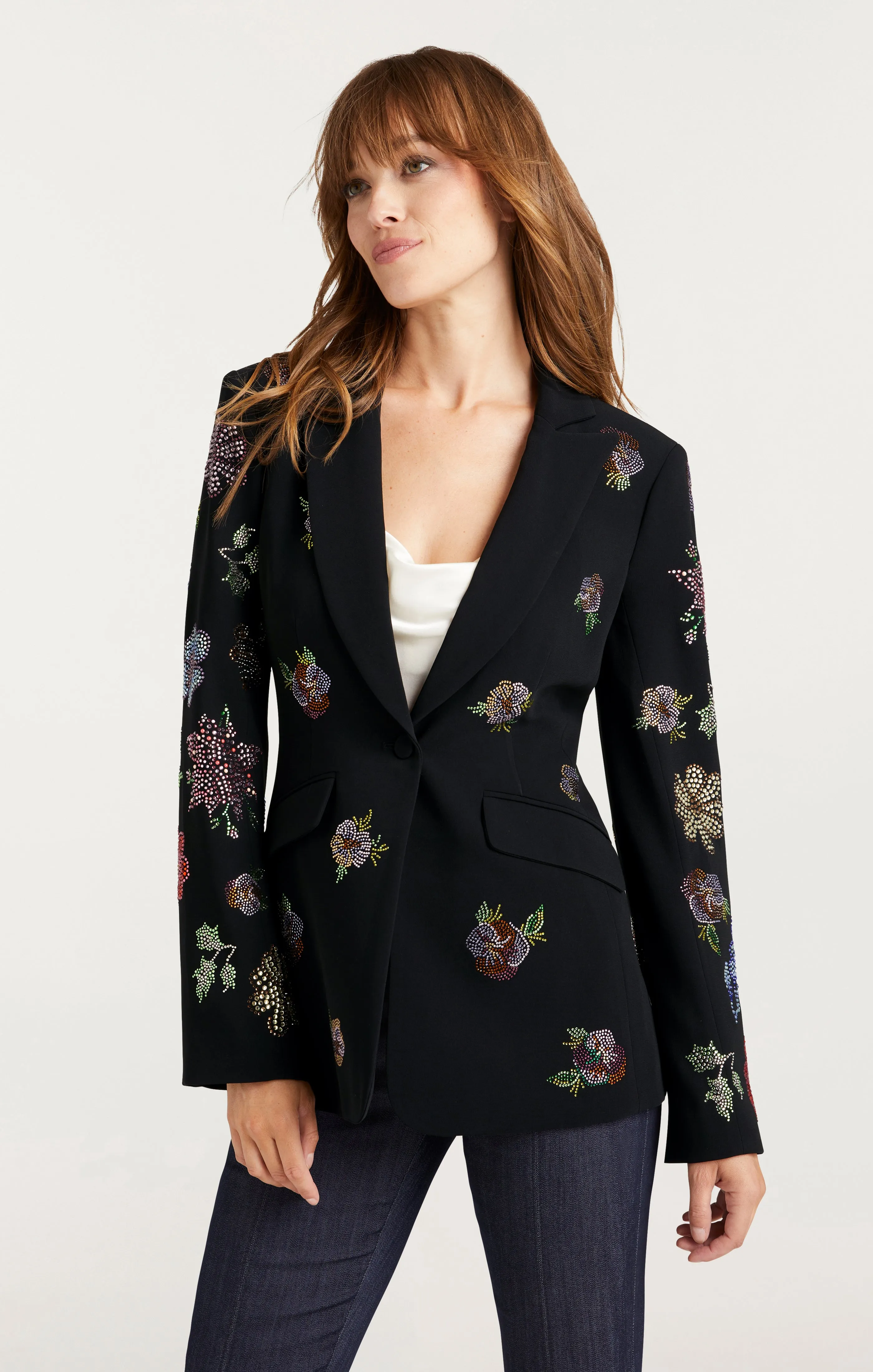 Heatset Pansy Garden Cheyenne Blazer sold by cinq a sept product image thumbnail 3