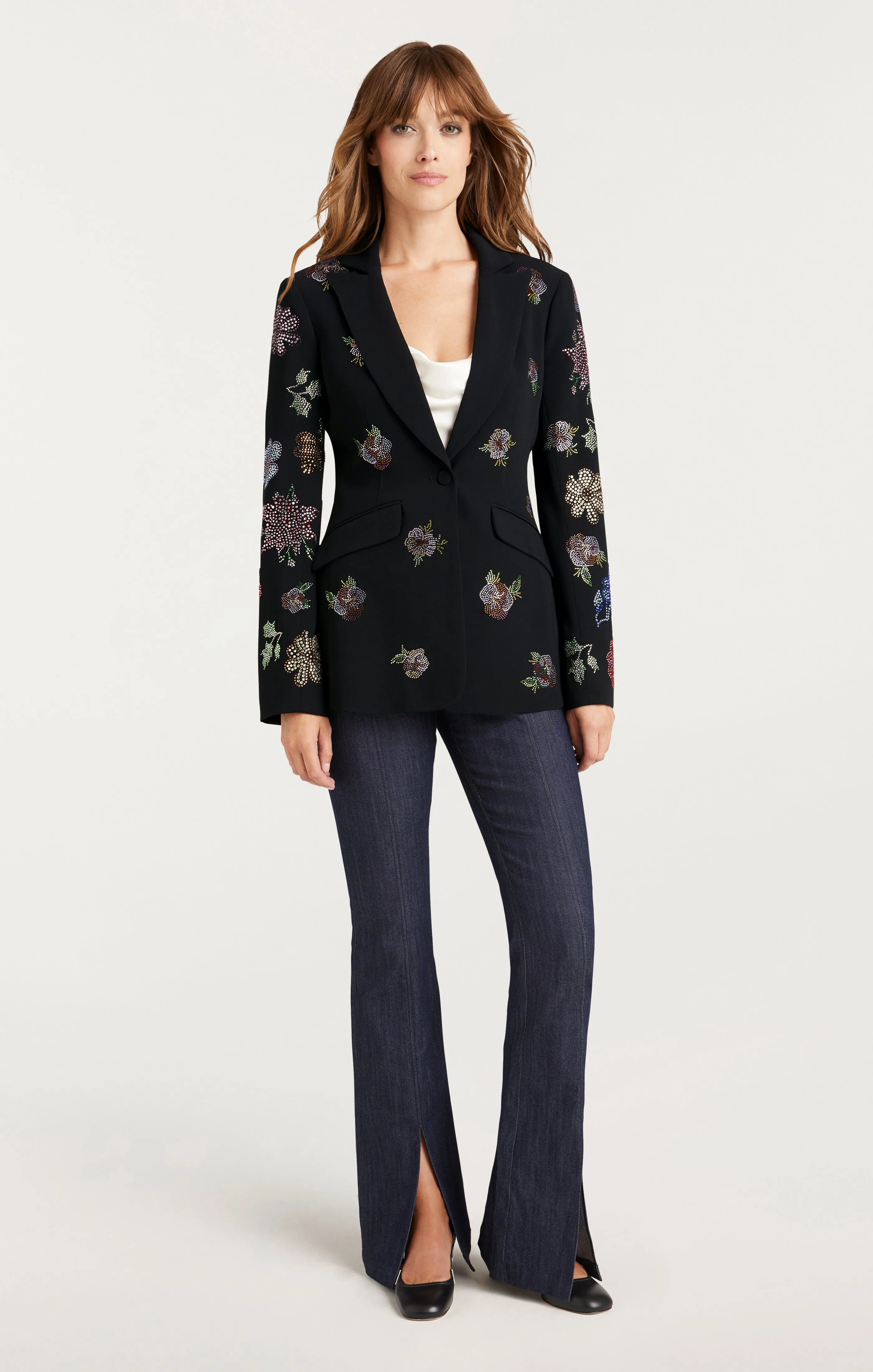 Heatset Pansy Garden Cheyenne Blazer sold by cinq a sept product image thumbnail 2