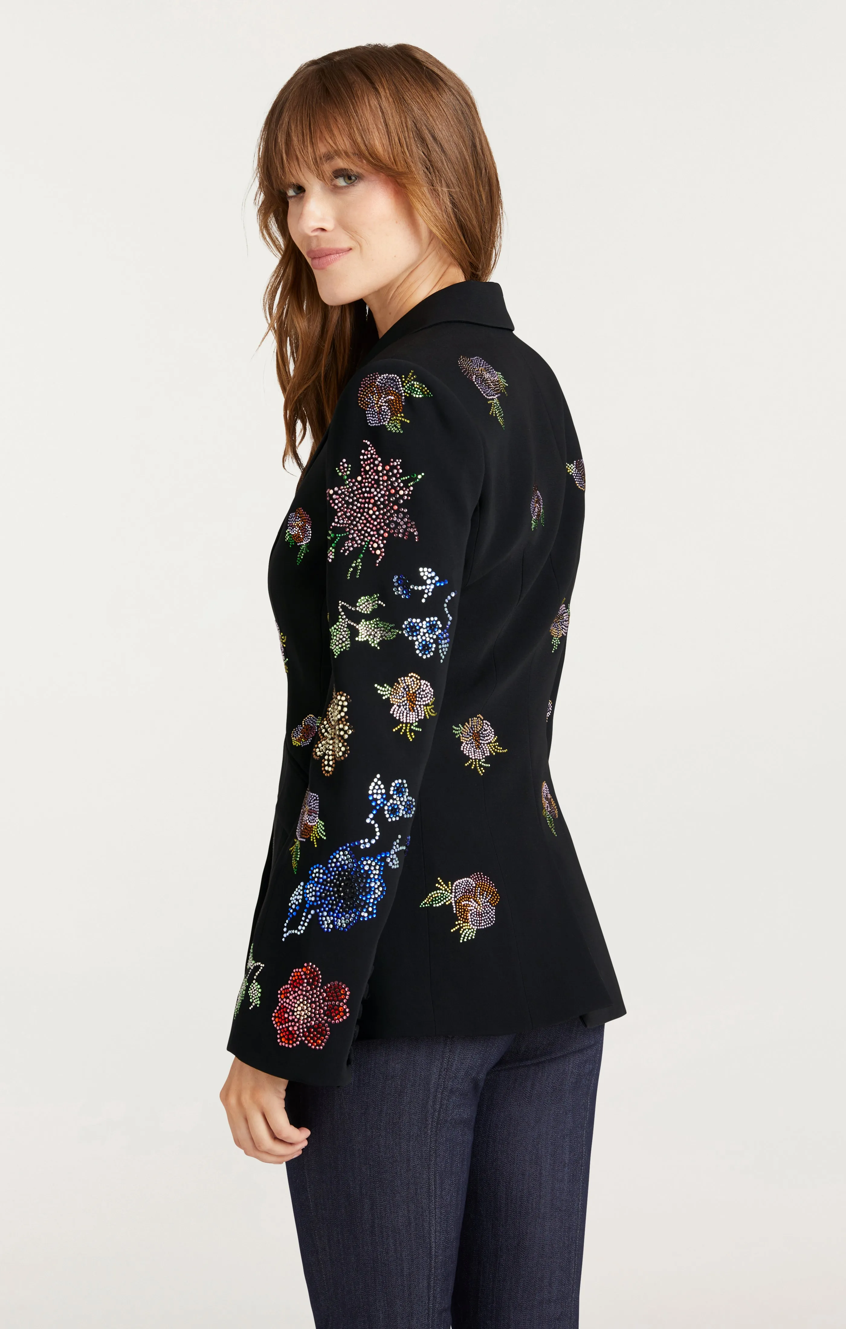Heatset Pansy Garden Cheyenne Blazer sold by cinq a sept product image thumbnail 4