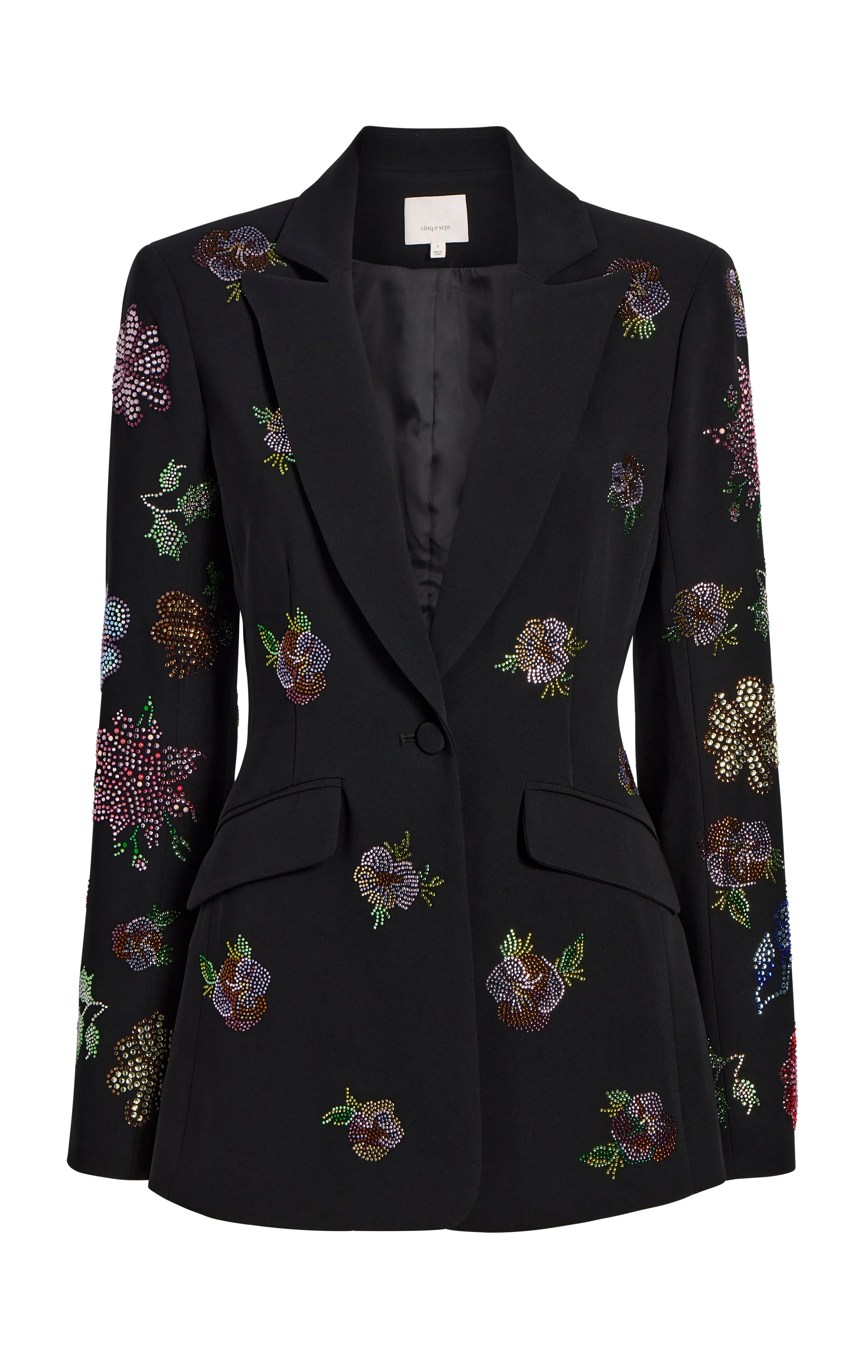 Heatset Pansy Garden Cheyenne Blazer sold by cinq a sept