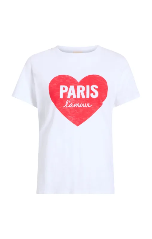 Paris Lamour Heart Tee sold by cinq a sept