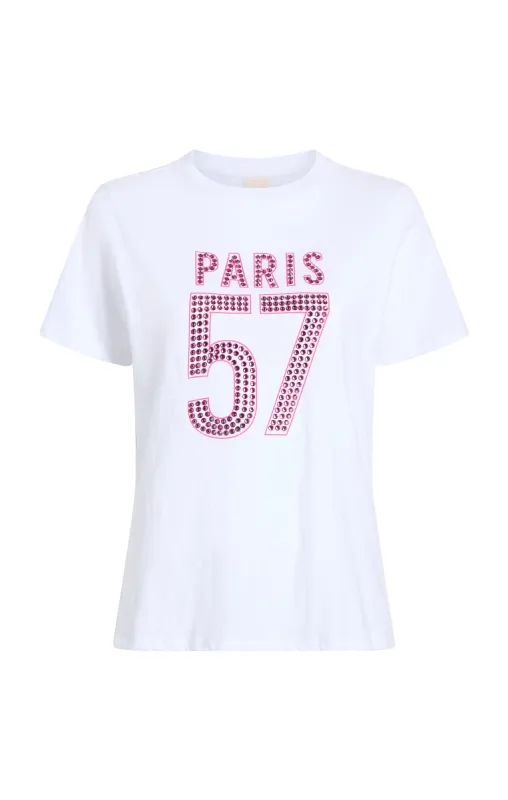 Large Heat Set Paris 57 Tee sold by cinq a sept