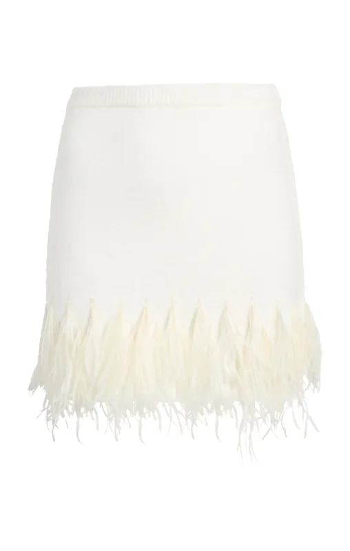 Briana Feather Mini Skirt sold by cinq a sept