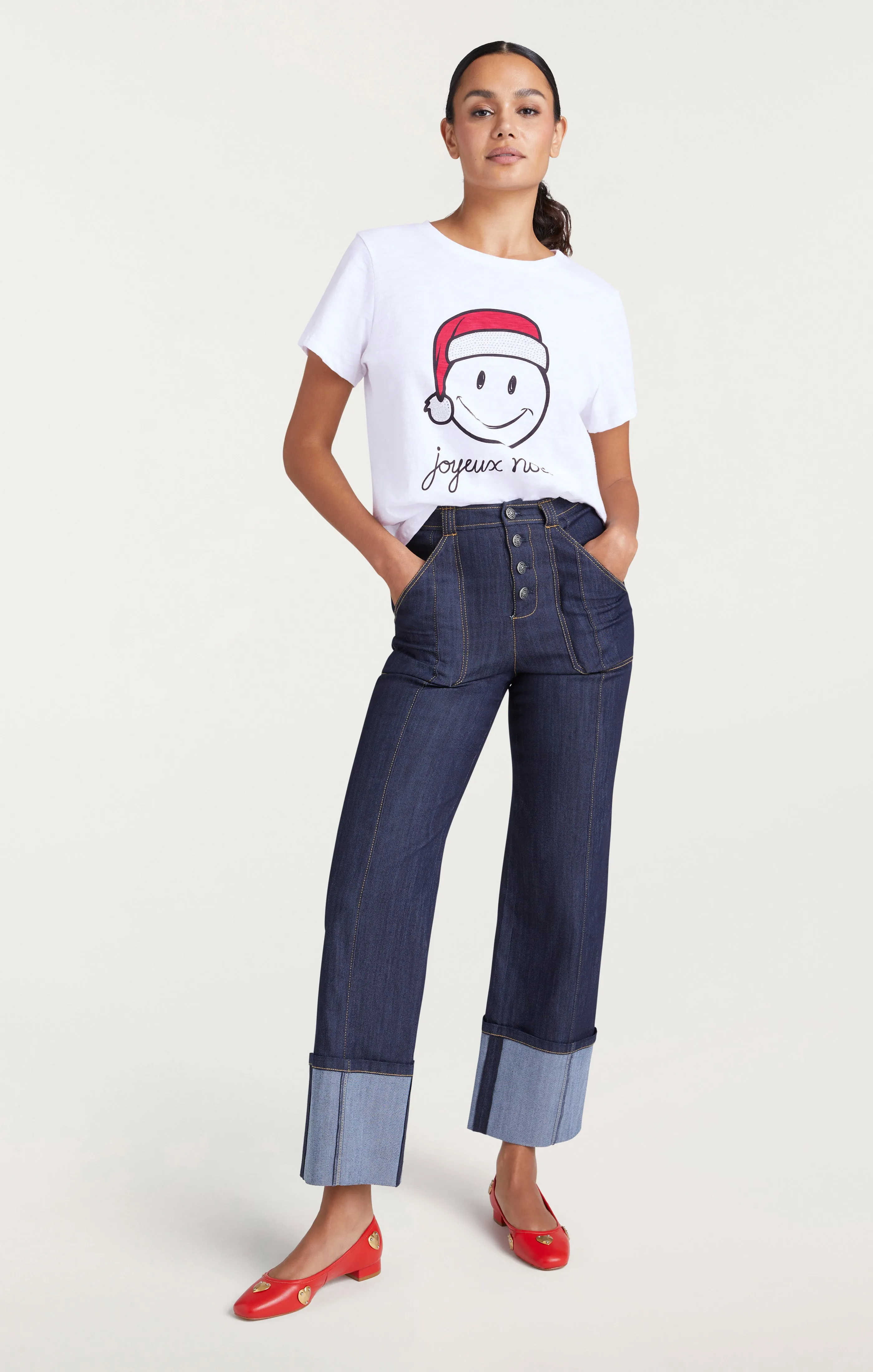 Smiley Joyeux Noel Tee sold by cinq a sept product image thumbnail 2