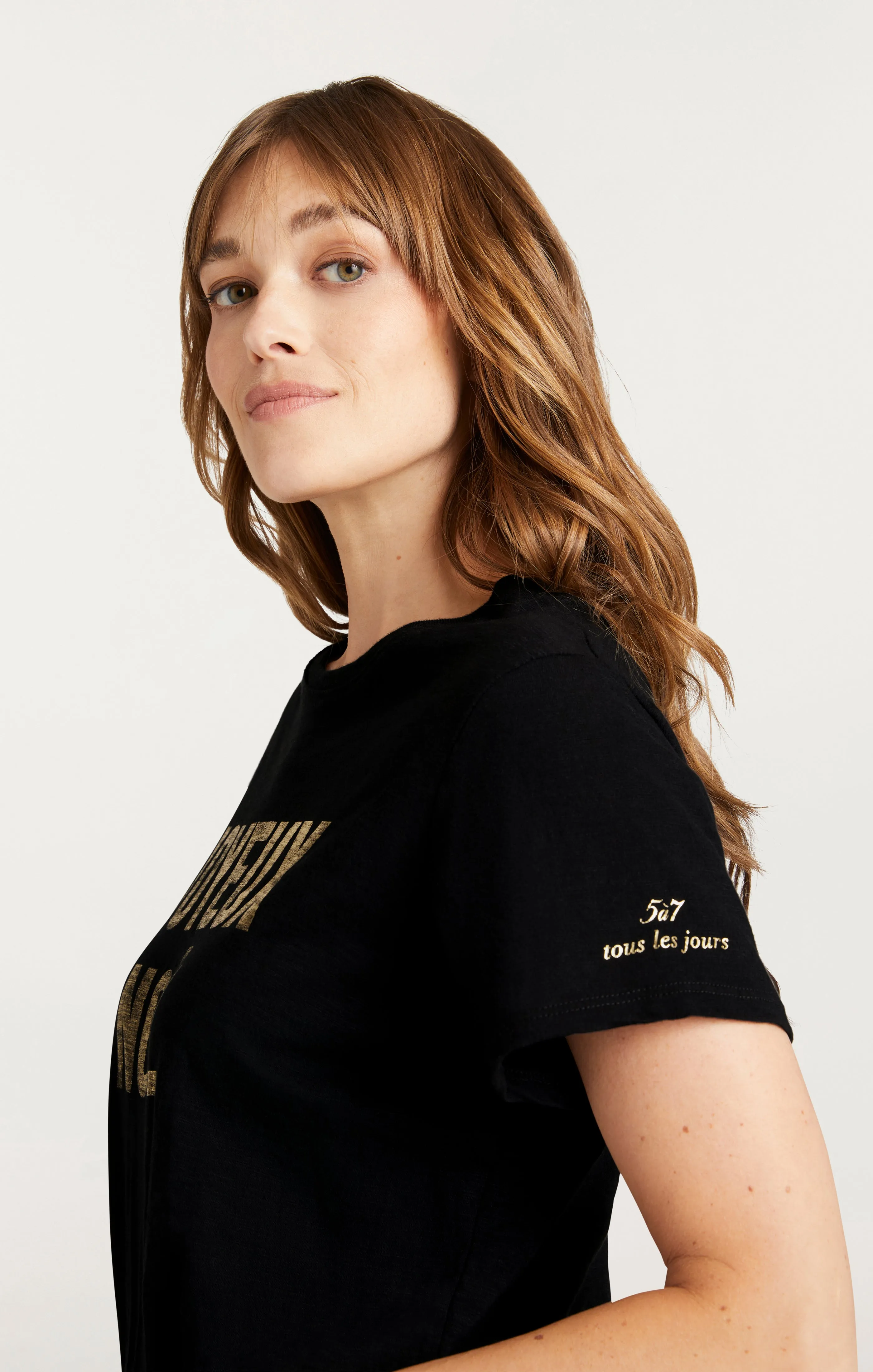 Foiled Joyeux Noel Tee sold by cinq a sept product image thumbnail 4