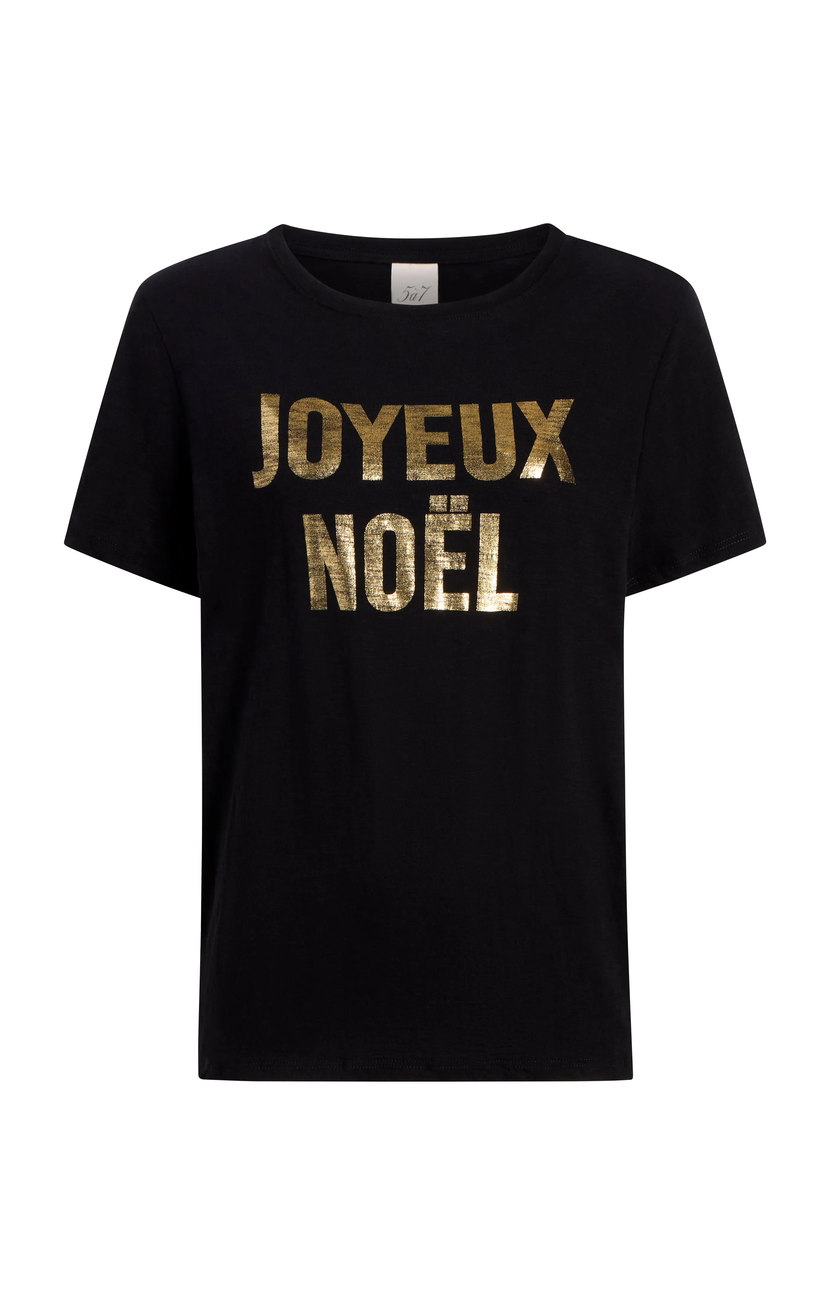 Foiled Joyeux Noel Tee sold by cinq a sept