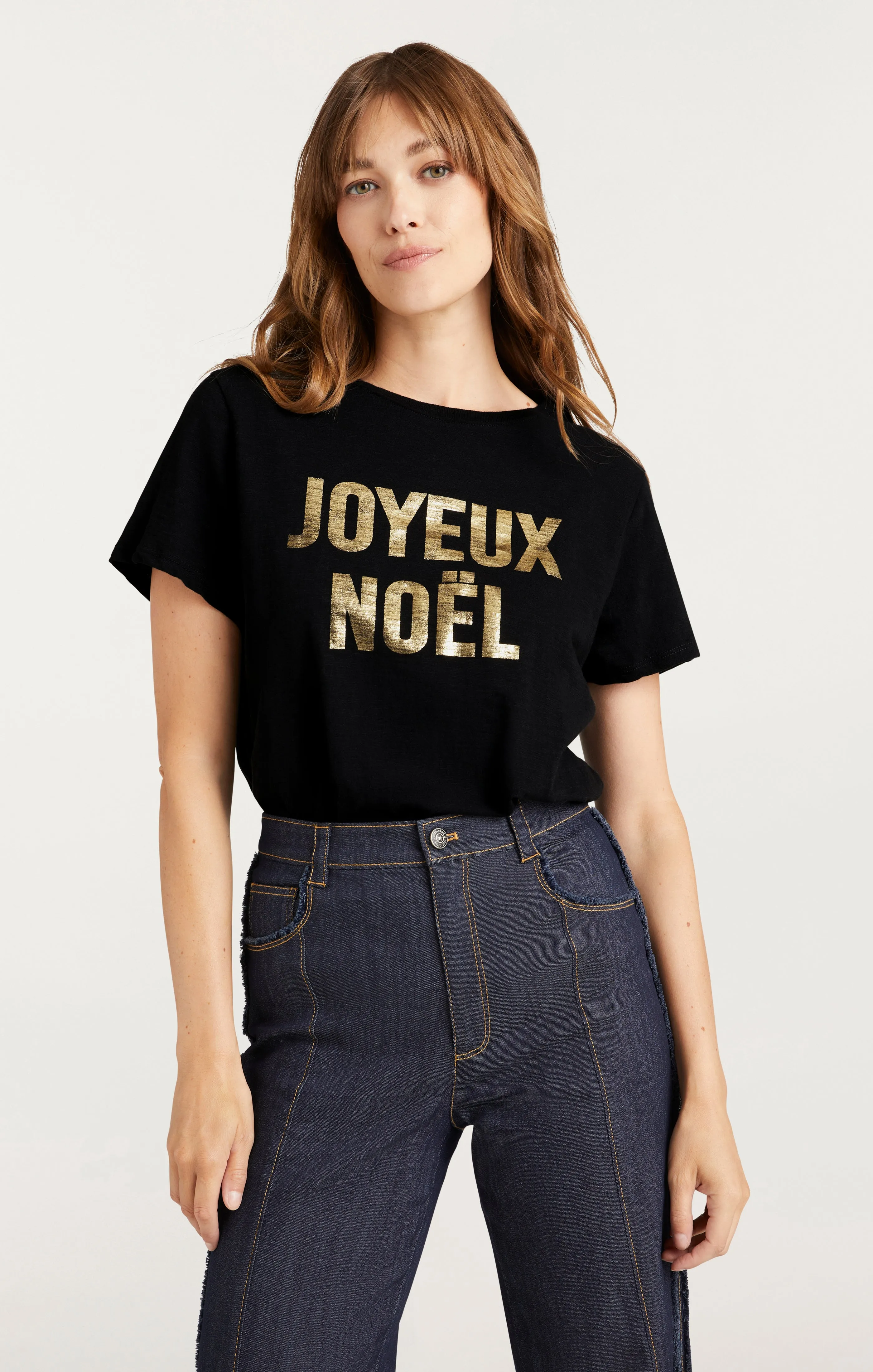 Foiled Joyeux Noel Tee sold by cinq a sept product image thumbnail 2