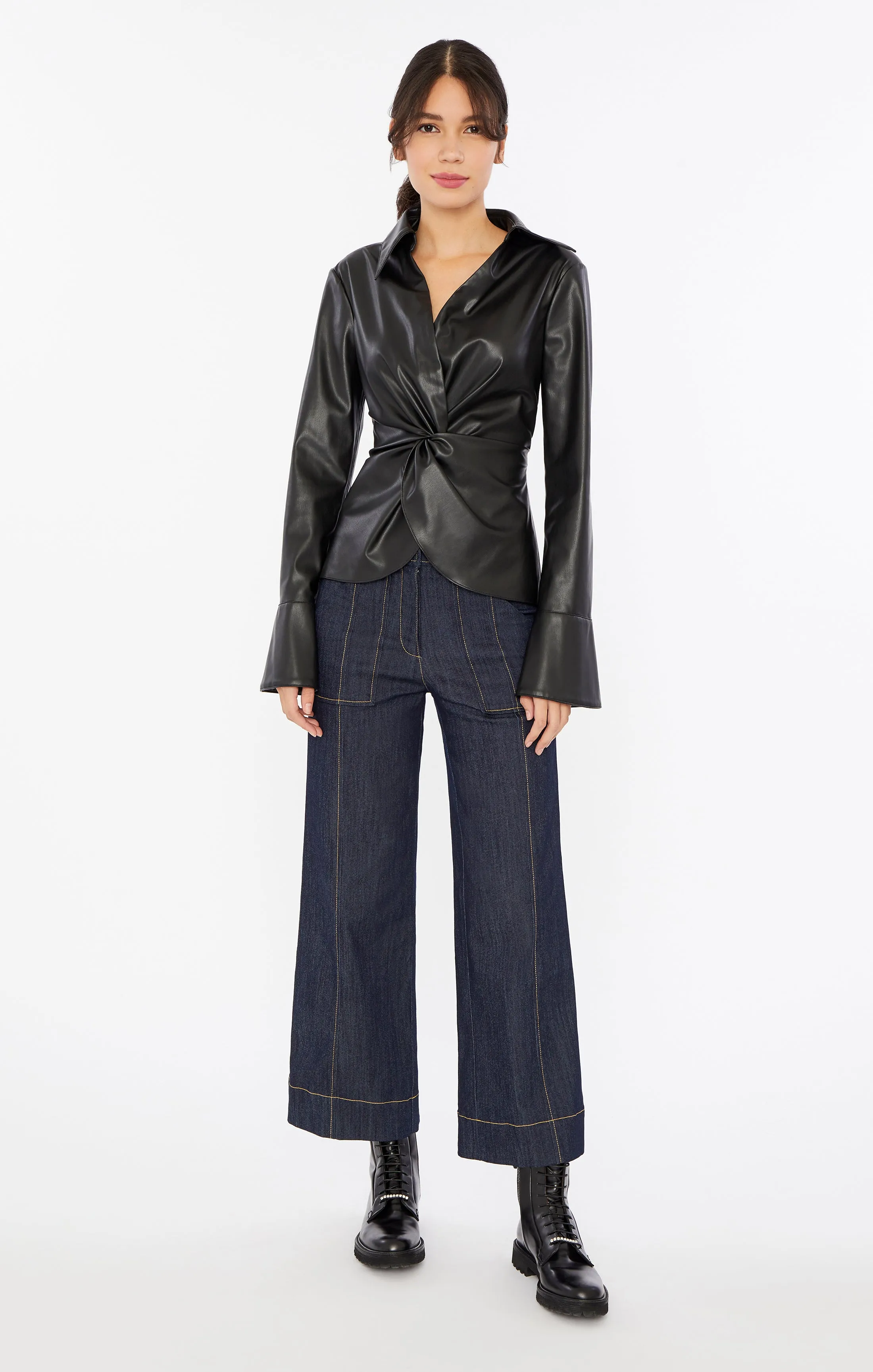 Faux Leather Mckenna Top sold by cinq a sept product image thumbnail 5