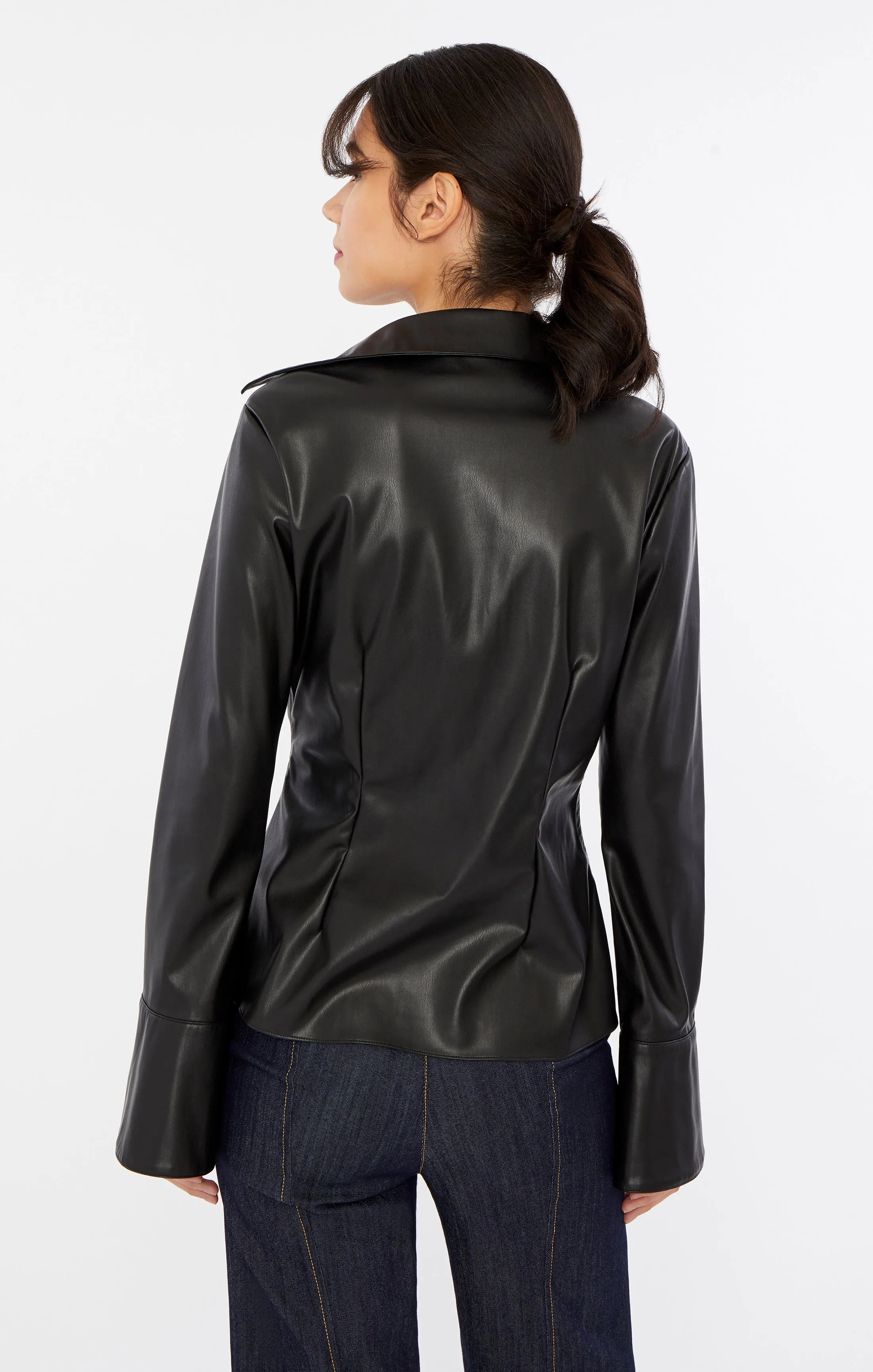 Faux Leather Mckenna Top sold by cinq a sept product image thumbnail 3