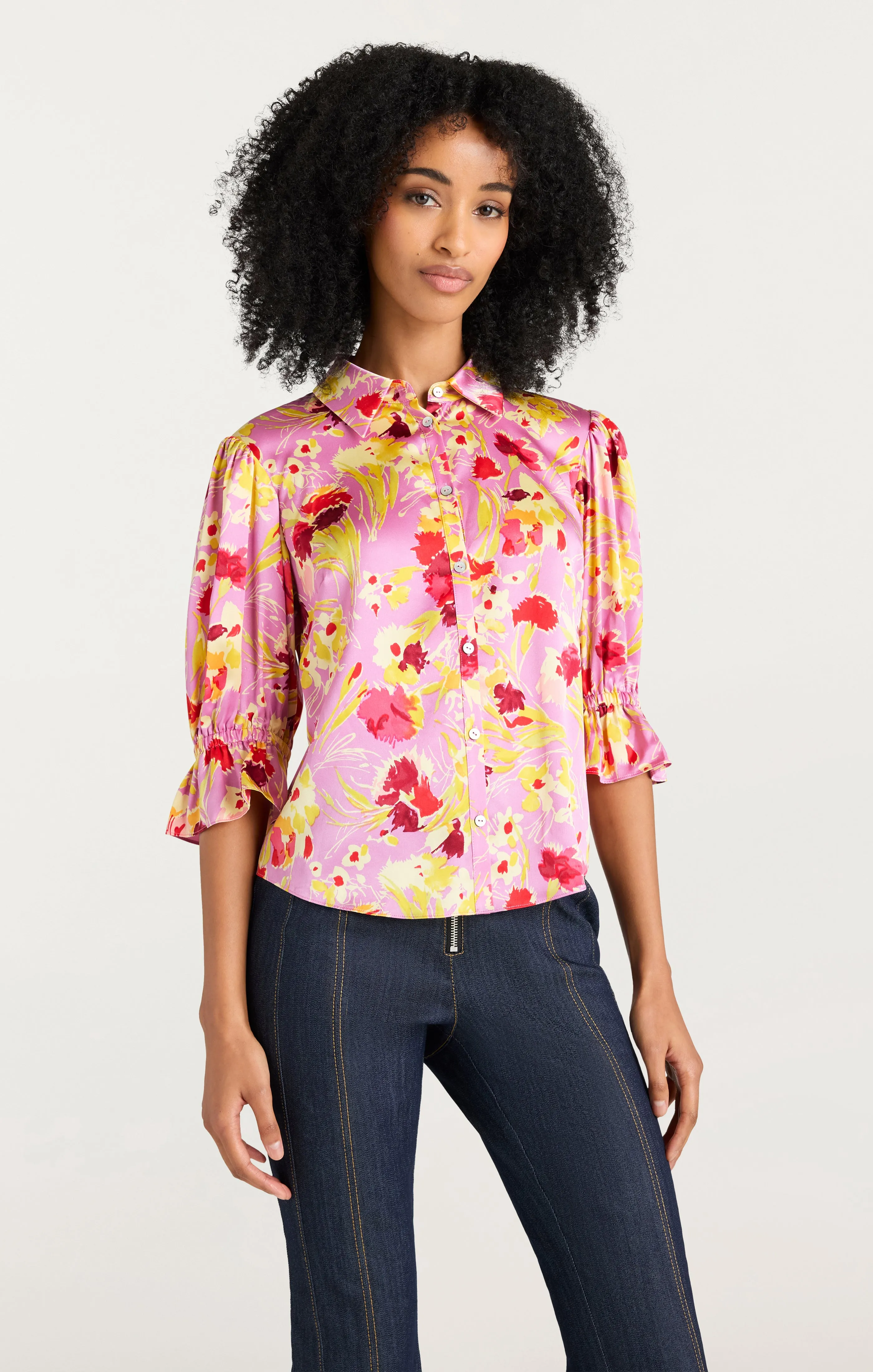 Tossed Floral Fiona Top sold by cinq a sept product image thumbnail 3