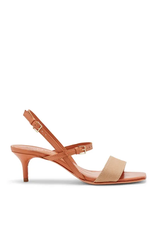 Sophie Denim Ankle Strap Sandal sold by cinq a sept