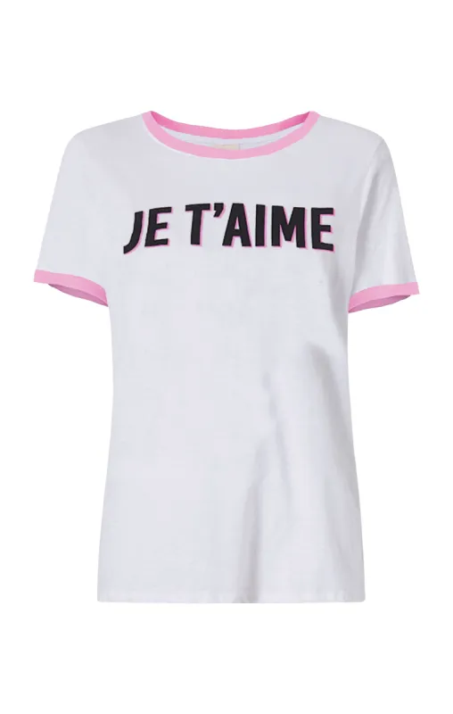 Two Tone Je T'aime Tee sold by cinq a sept