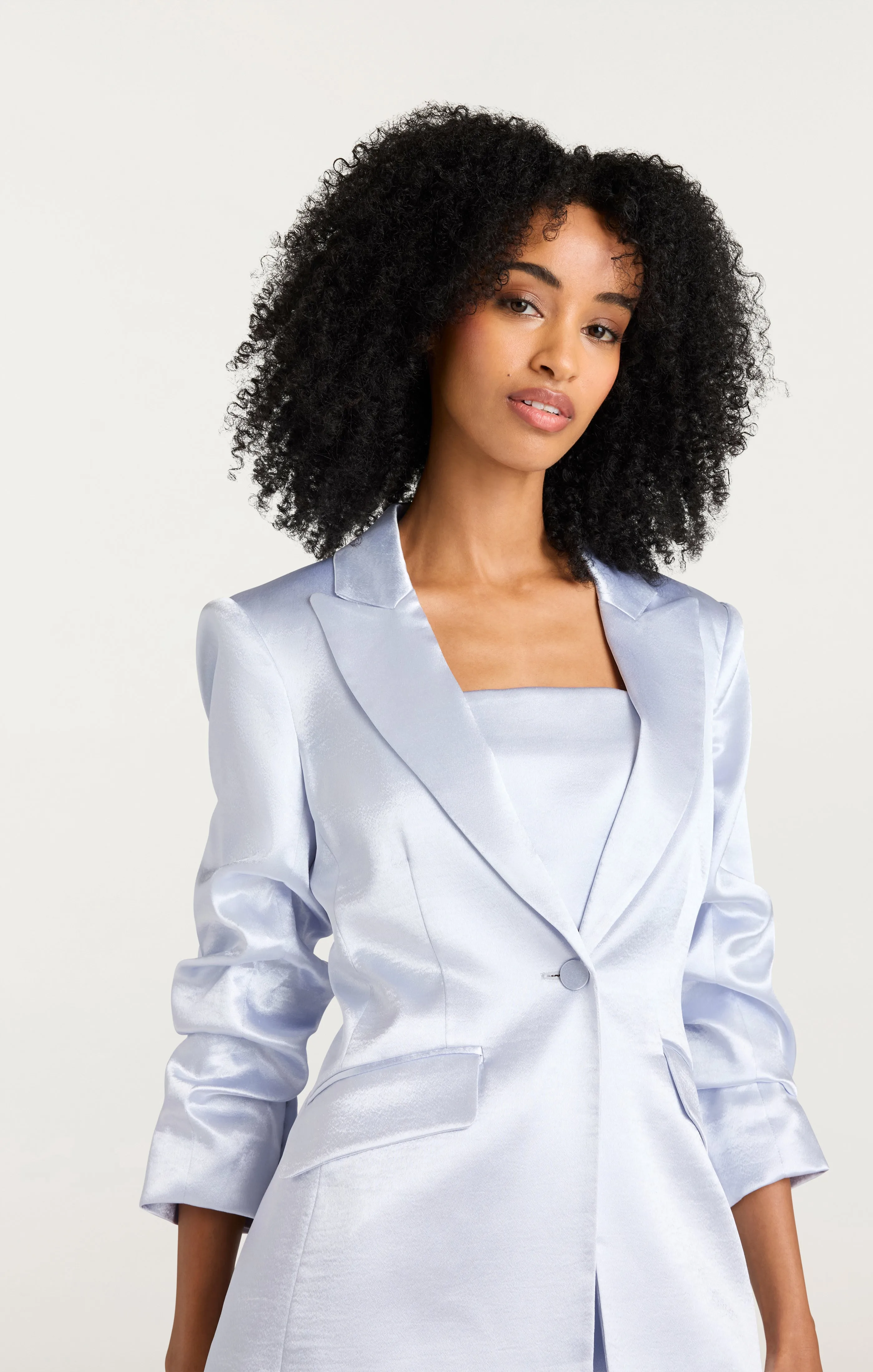 Hammered Satin Scrunched Cheyenne Blazer sold by cinq a sept product image thumbnail 5