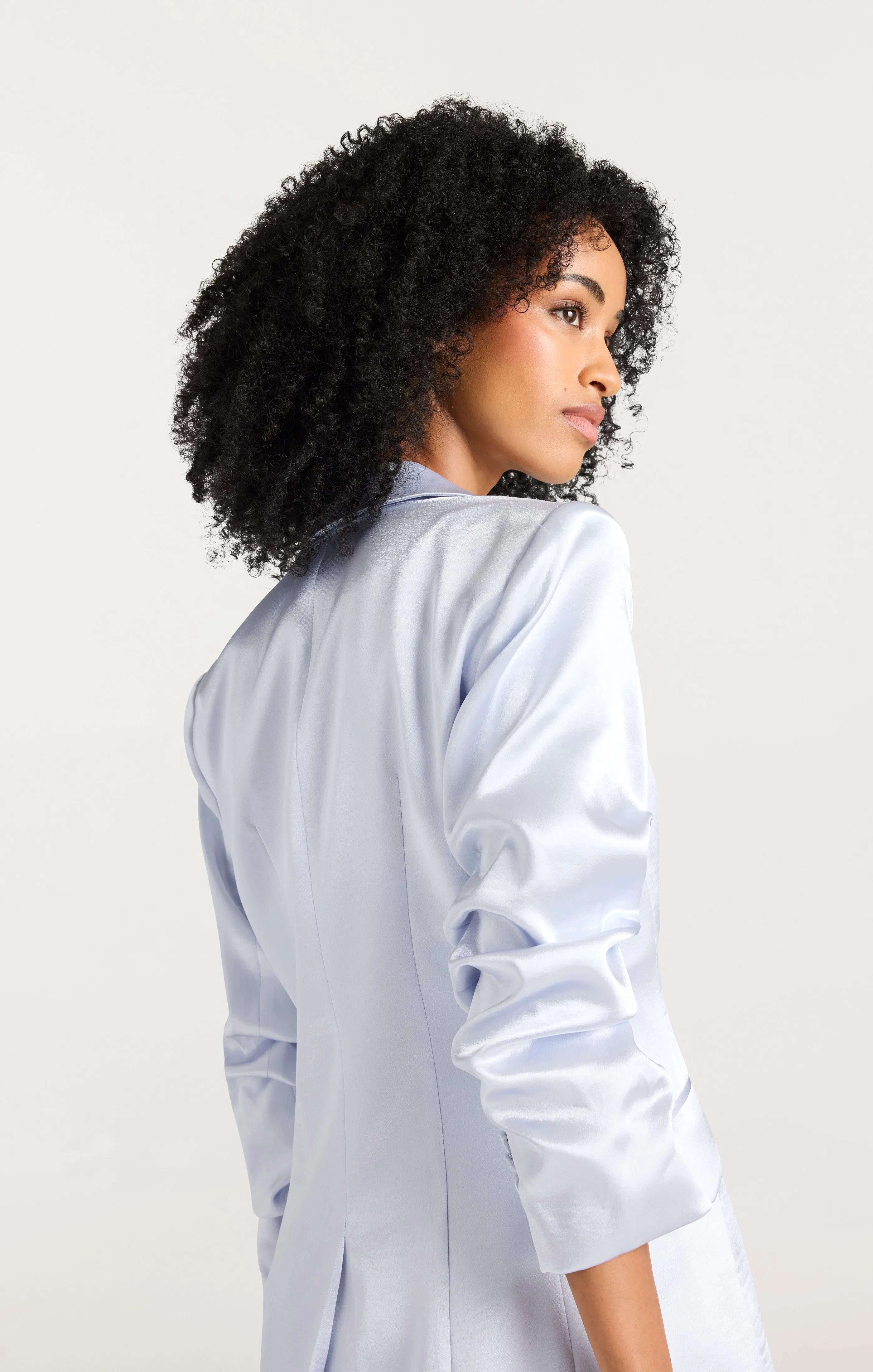 Hammered Satin Scrunched Cheyenne Blazer sold by cinq a sept product image thumbnail 4