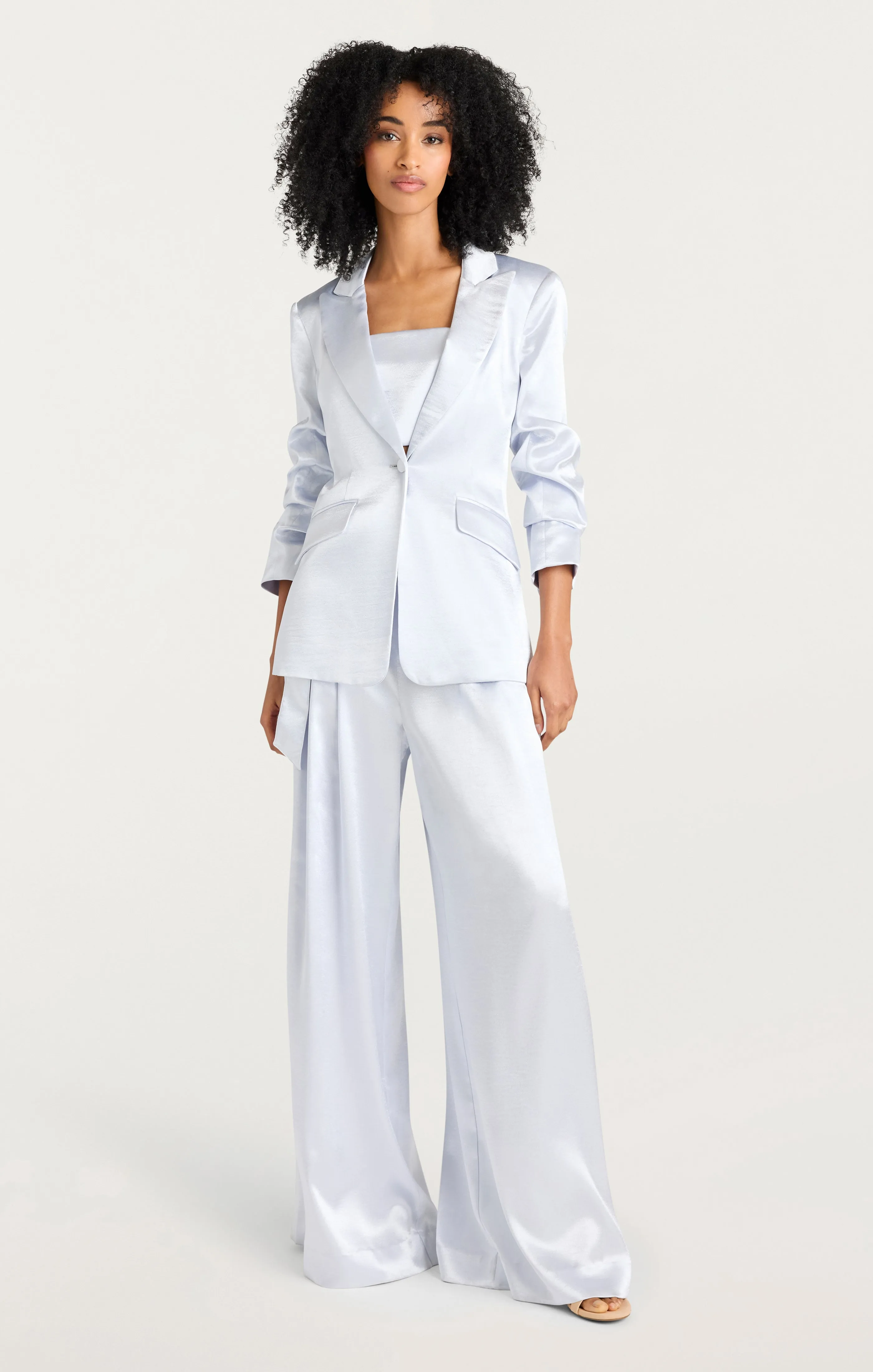 Hammered Satin Scrunched Cheyenne Blazer sold by cinq a sept product image thumbnail 2