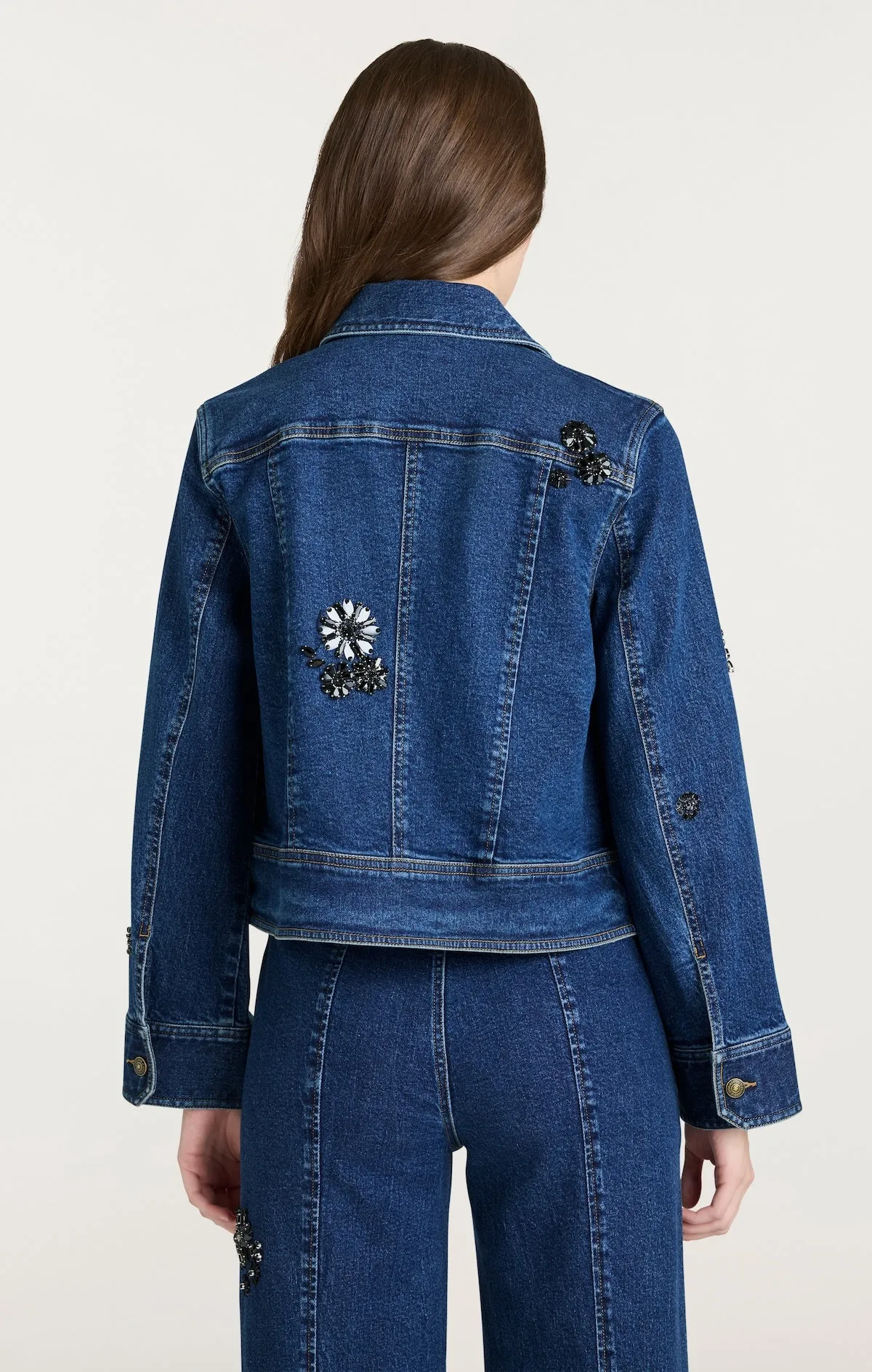 Jet Black Embellished Riviera Jacket sold by cinq a sept product image thumbnail 4