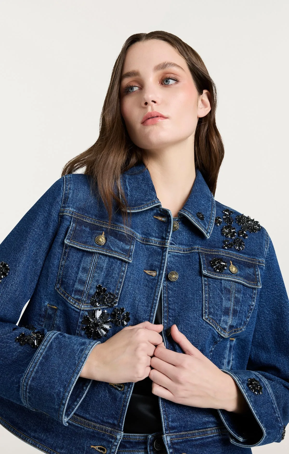 Jet Black Embellished Riviera Jacket sold by cinq a sept product image thumbnail 5