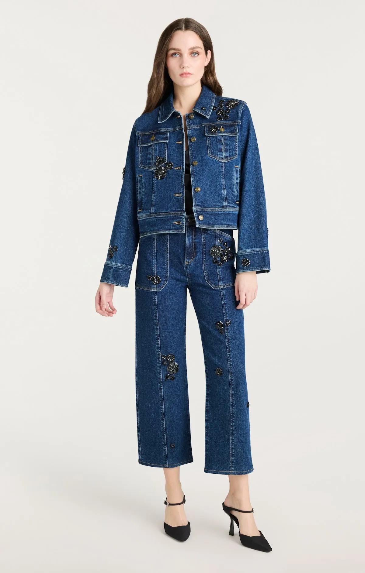 Jet Black Embellished Riviera Jacket sold by cinq a sept product image thumbnail 2