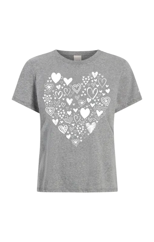 Multi Heart Tee sold by cinq a sept