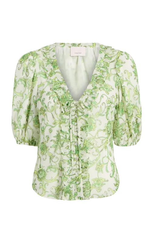 Ivy Paisley Seraphina Top sold by cinq a sept