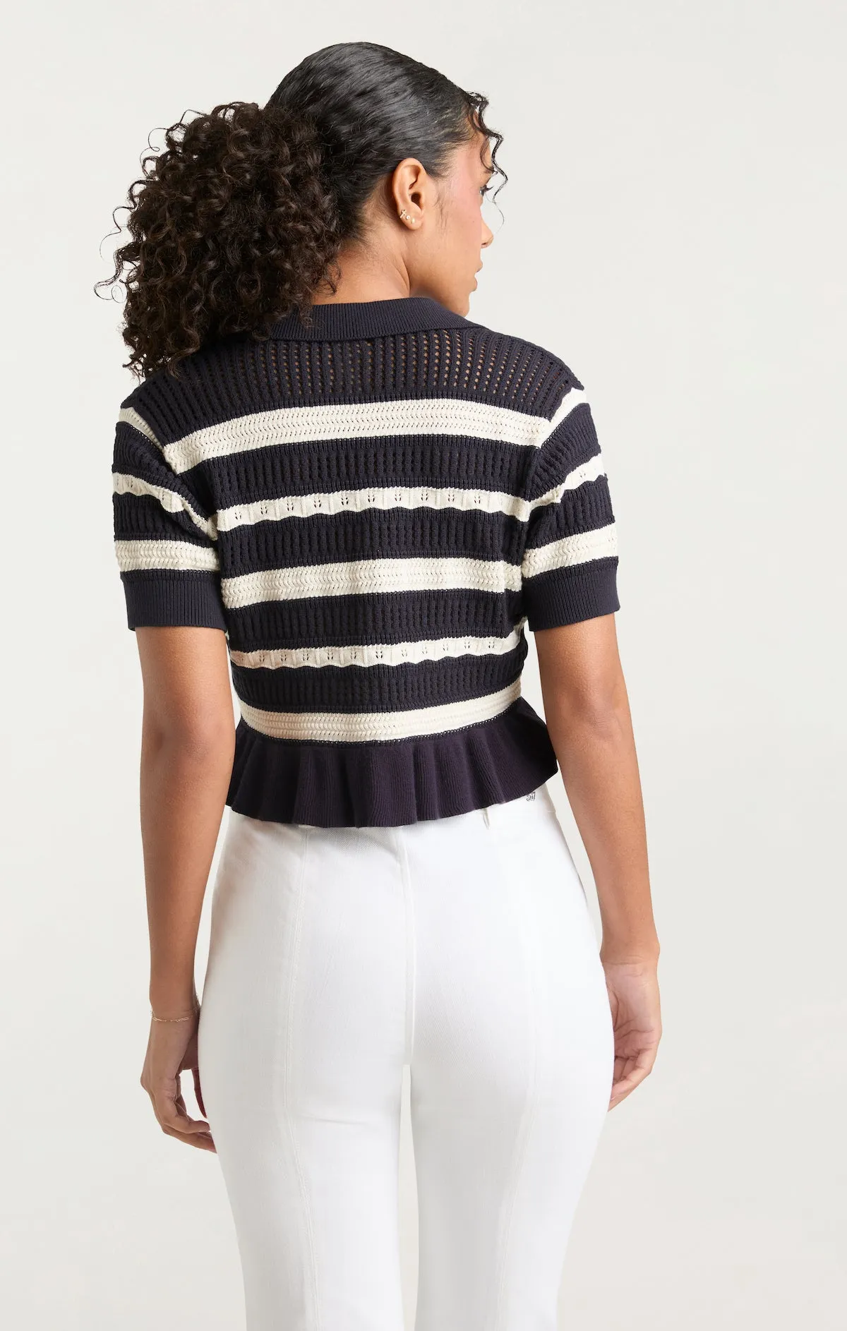 Elvire Knit Polo Pullover sold by cinq a sept product image thumbnail 4