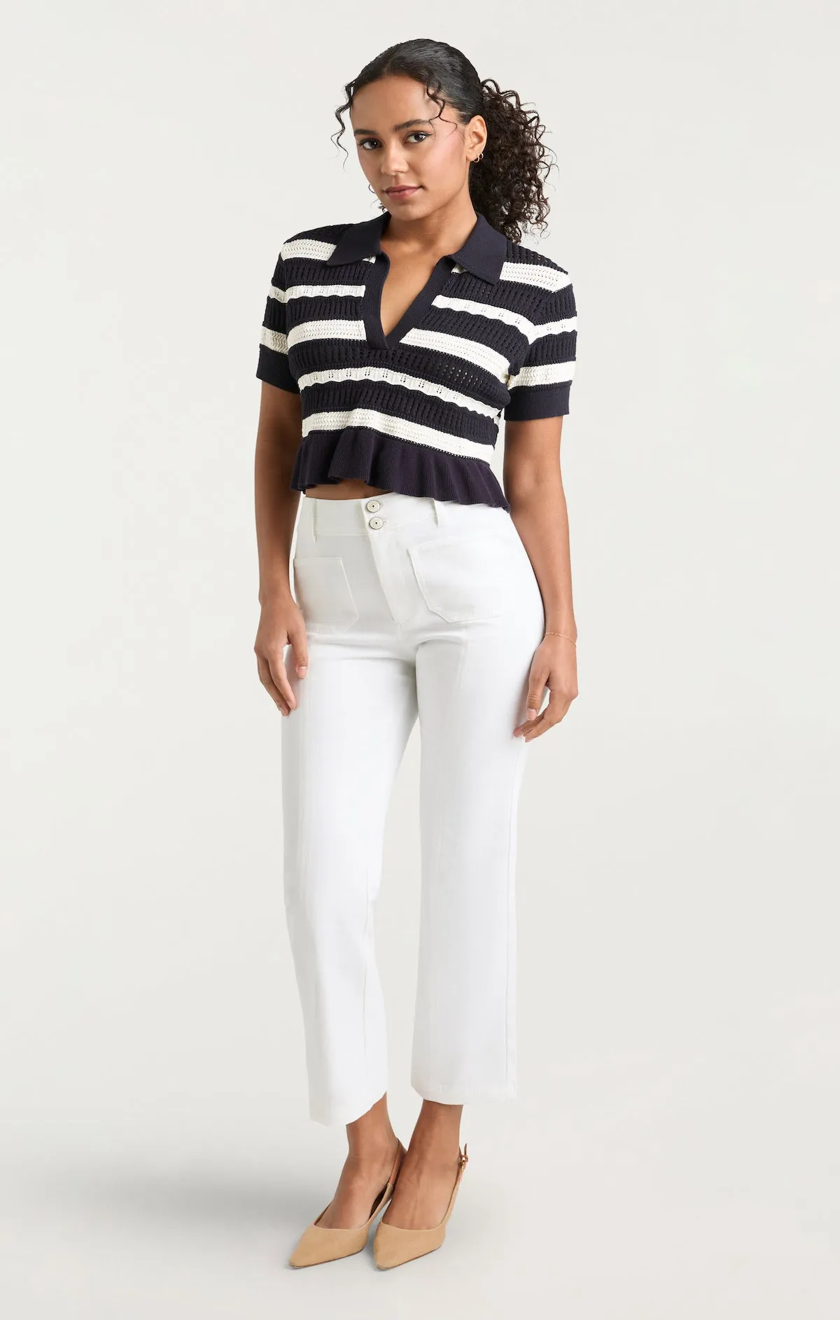 Elvire Knit Polo Pullover sold by cinq a sept product image thumbnail 2