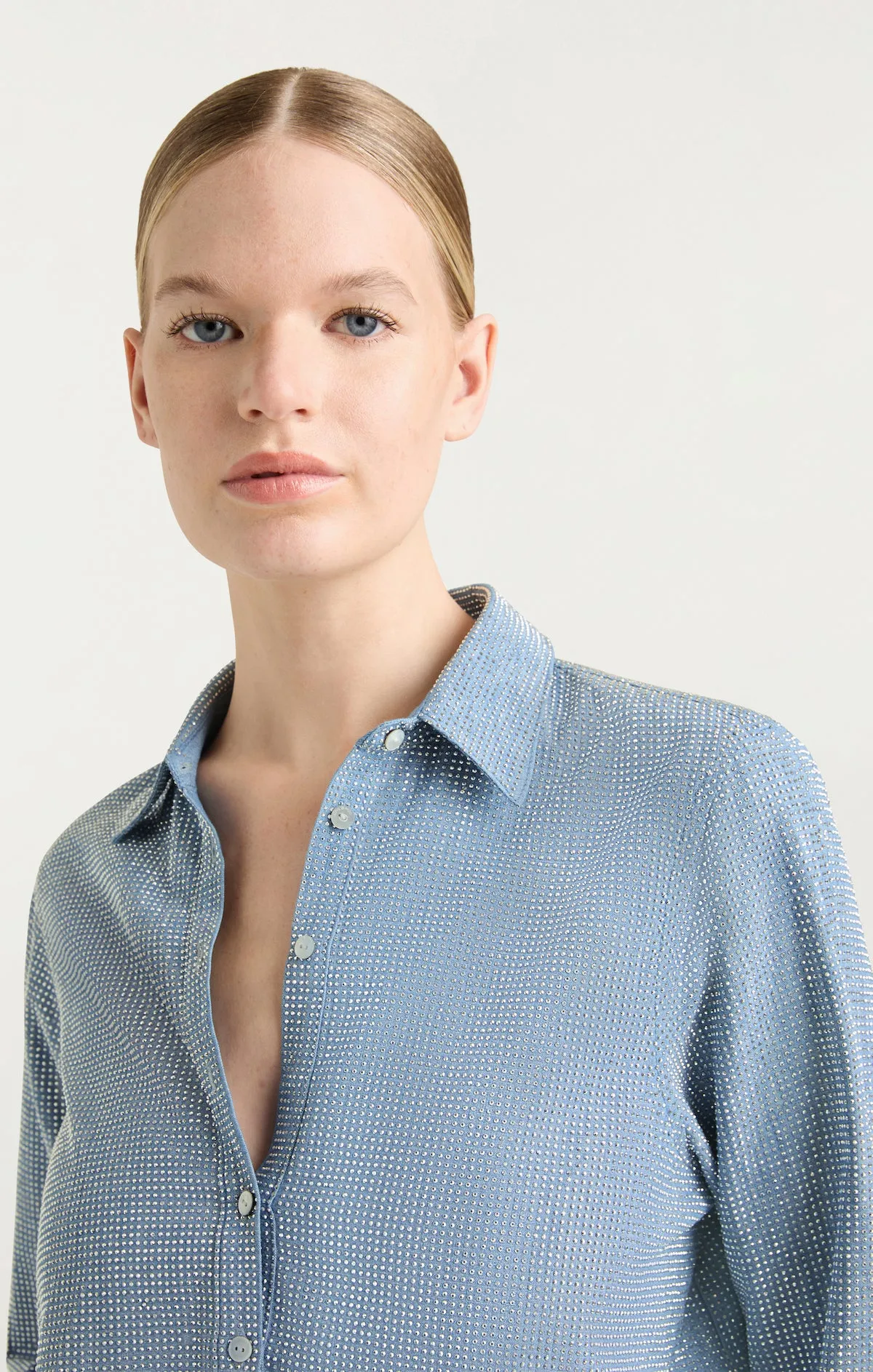 Chambray Heatset Patricia Top sold by cinq a sept product image thumbnail 4