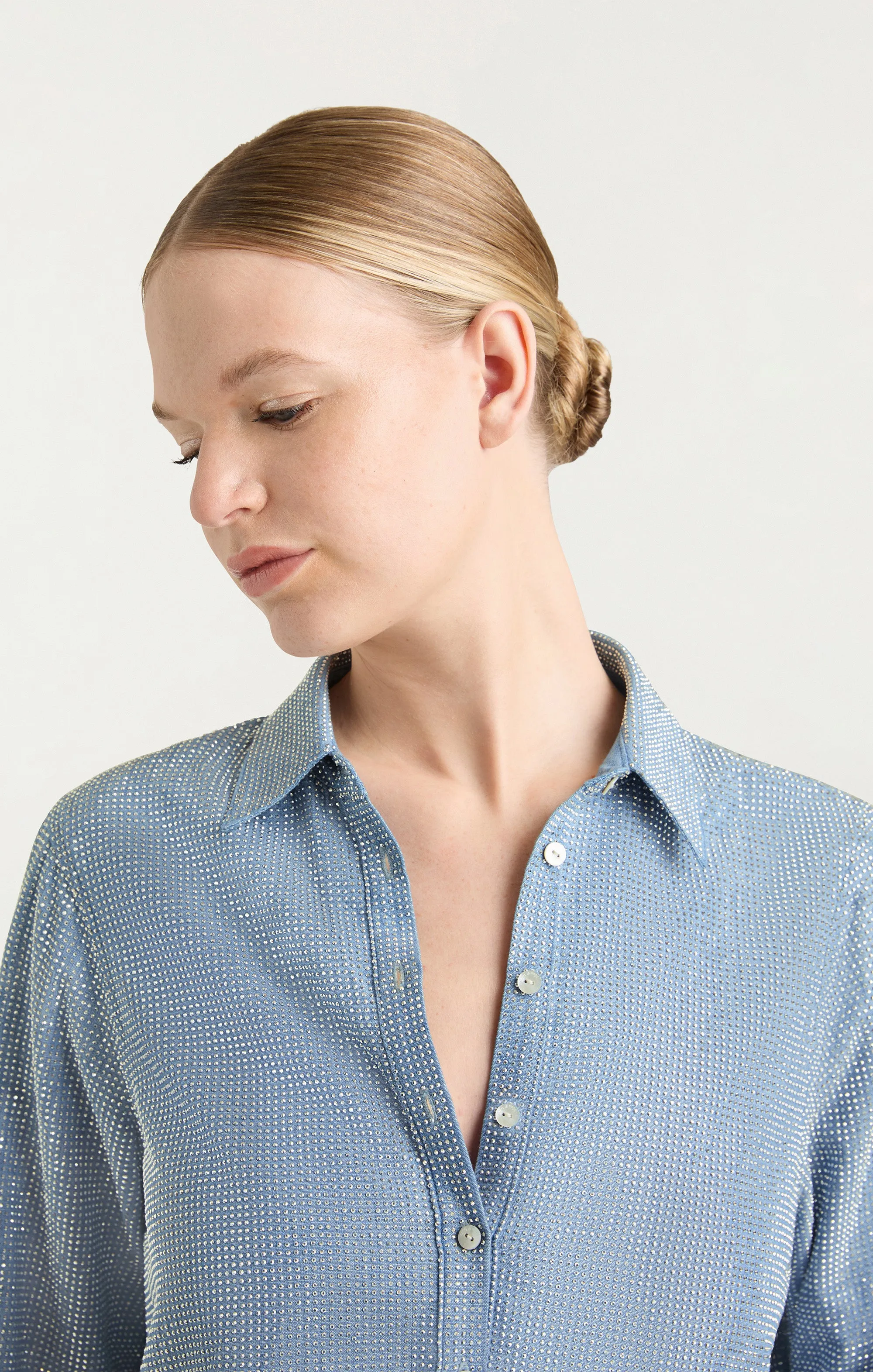 Chambray Heatset Patricia Top sold by cinq a sept product image thumbnail 5