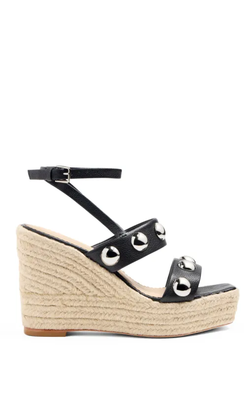 Georgia Studded Wedge Espadrille made by cinq a sept