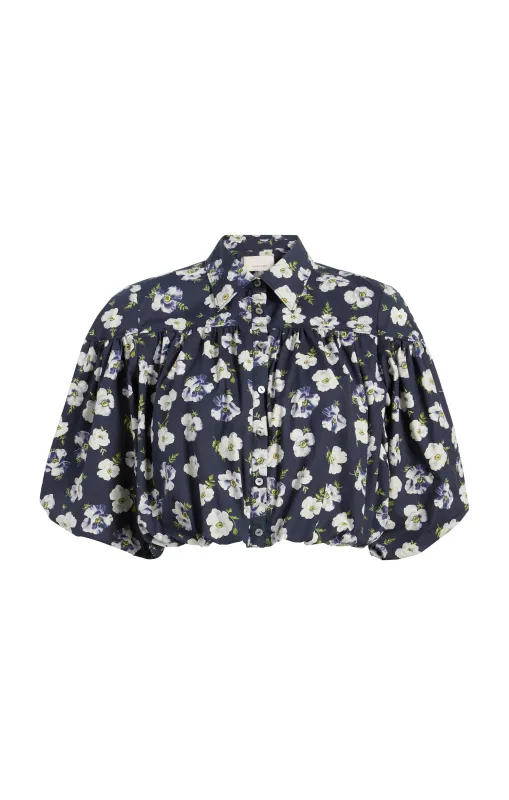 Mini Tossed Poppies Elysa Top sold by cinq a sept