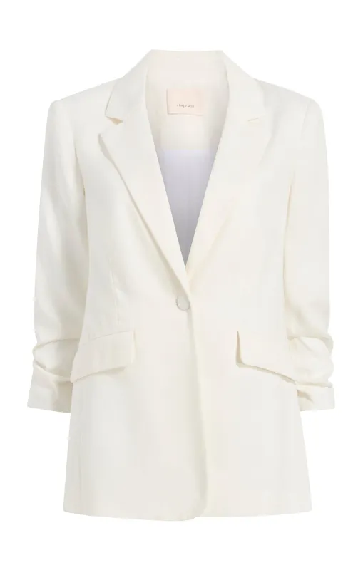 Linen Suiting Kylie Blazer made by cinq a sept
