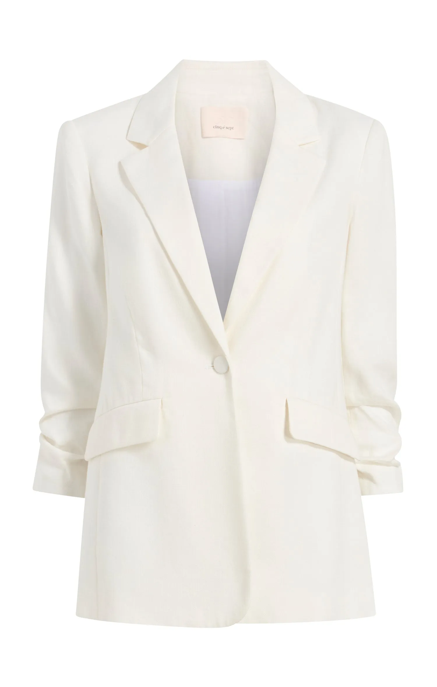 Linen Suiting Kylie Blazer sold by cinq a sept