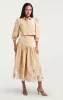 Trailing Peonies Tilda Skirt sold by cinq a sept