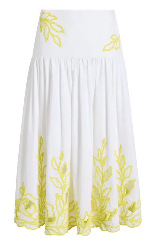 Trailing Peonies Tilda Skirt sold by cinq a sept