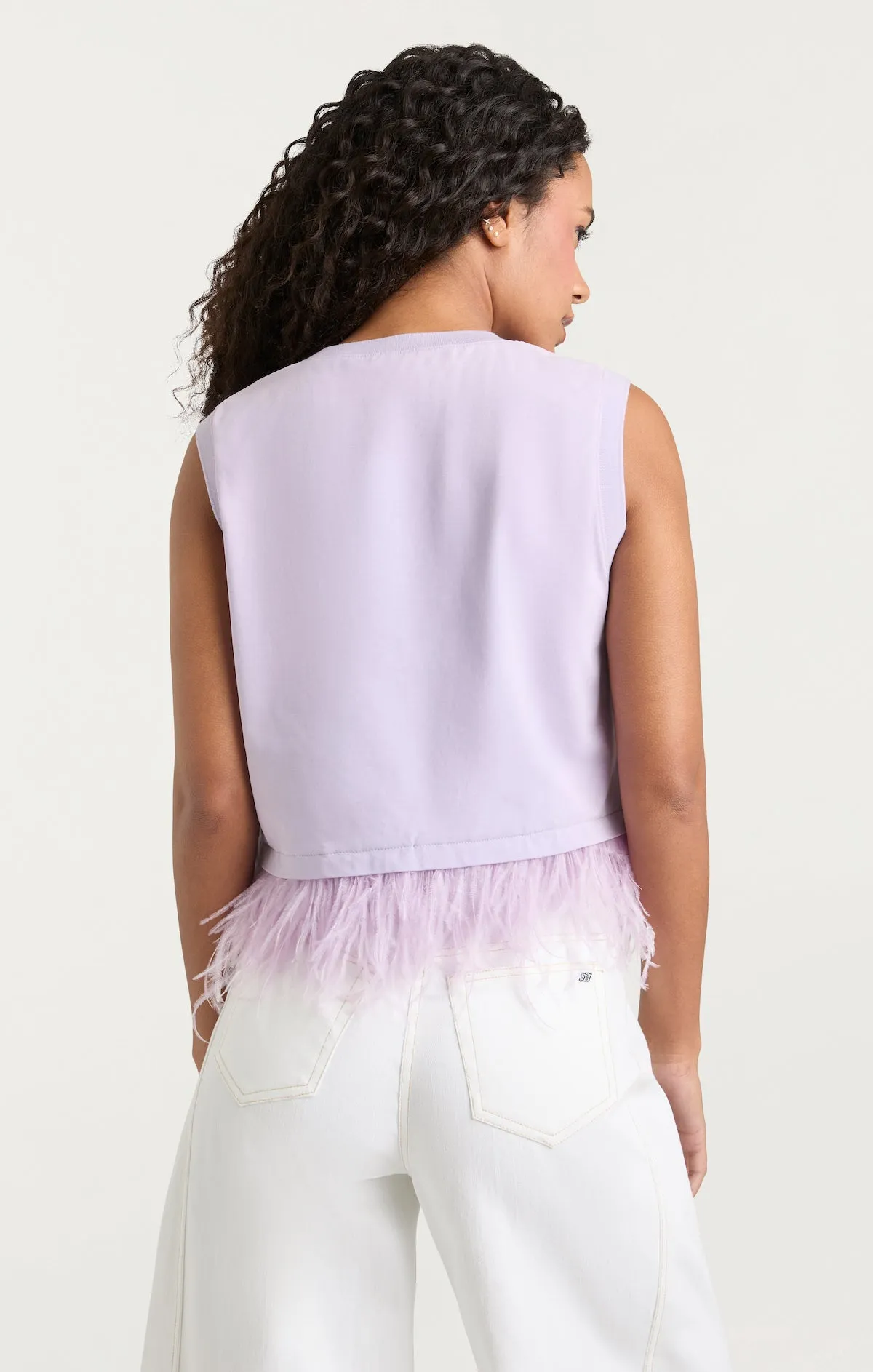 Cropped Feather Tee sold by cinq a sept product image thumbnail 4