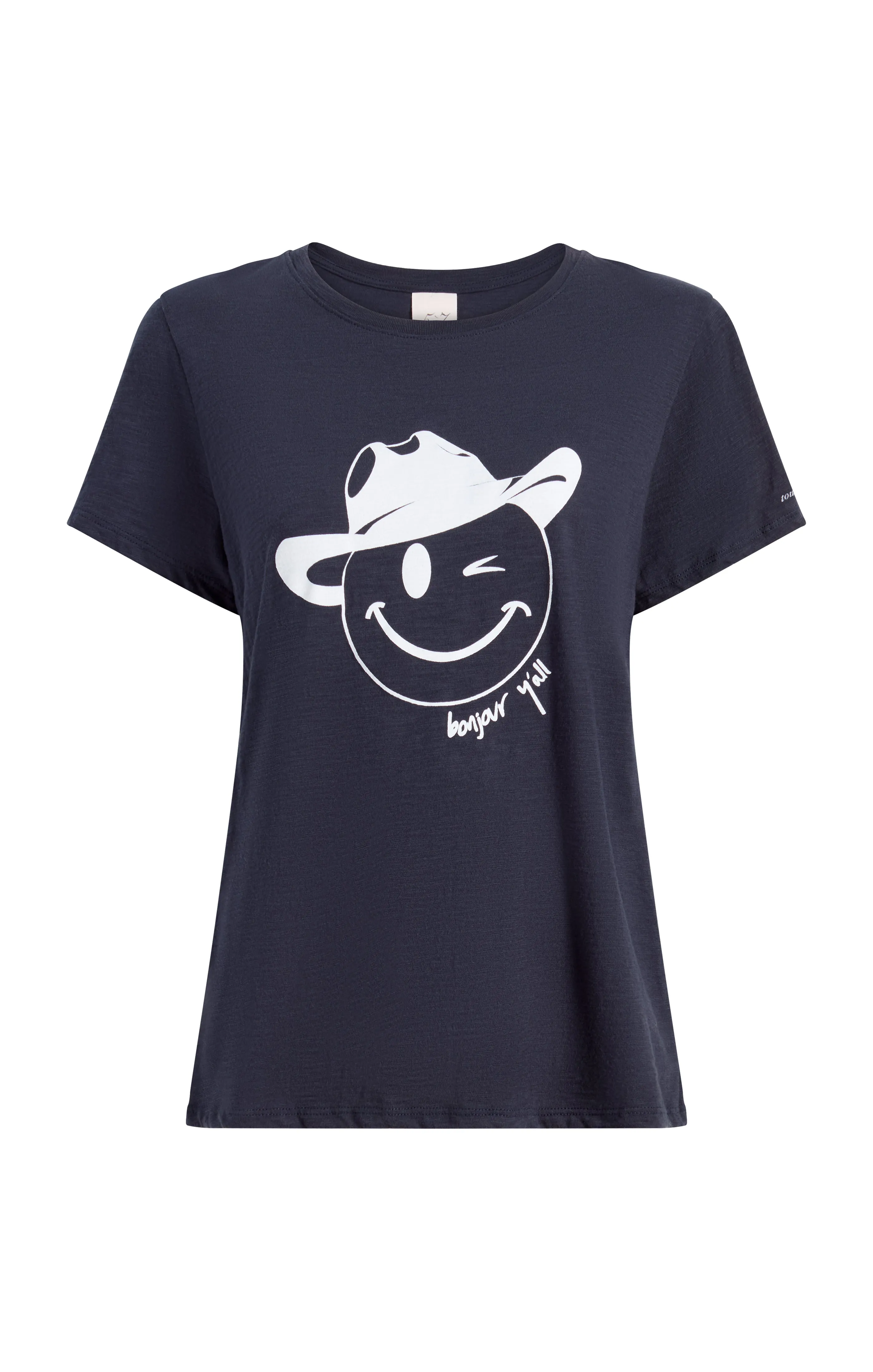 Bonjour Y'all Smiley Tee sold by cinq a sept
