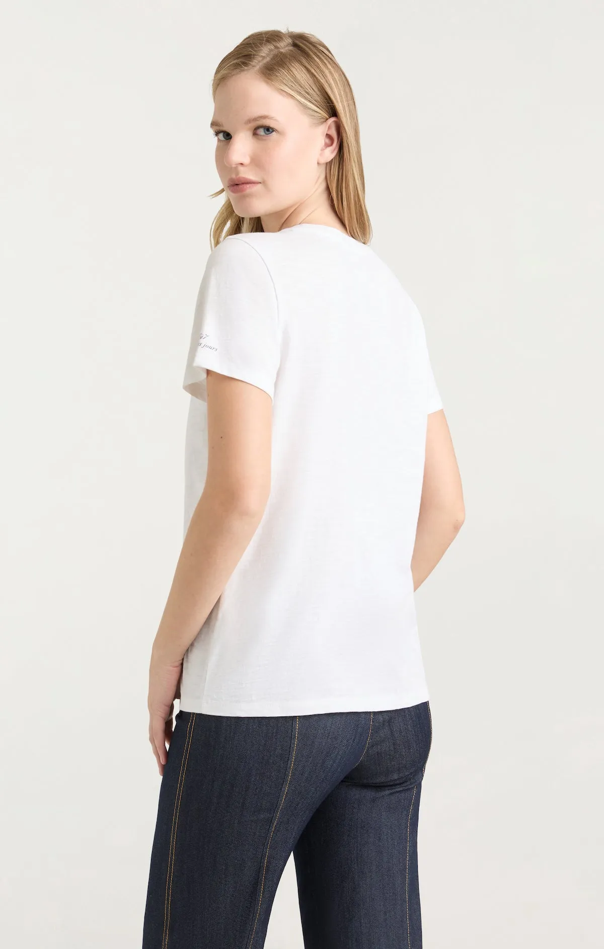 Silver Studs Jean Boot Tee sold by cinq a sept product image thumbnail 3