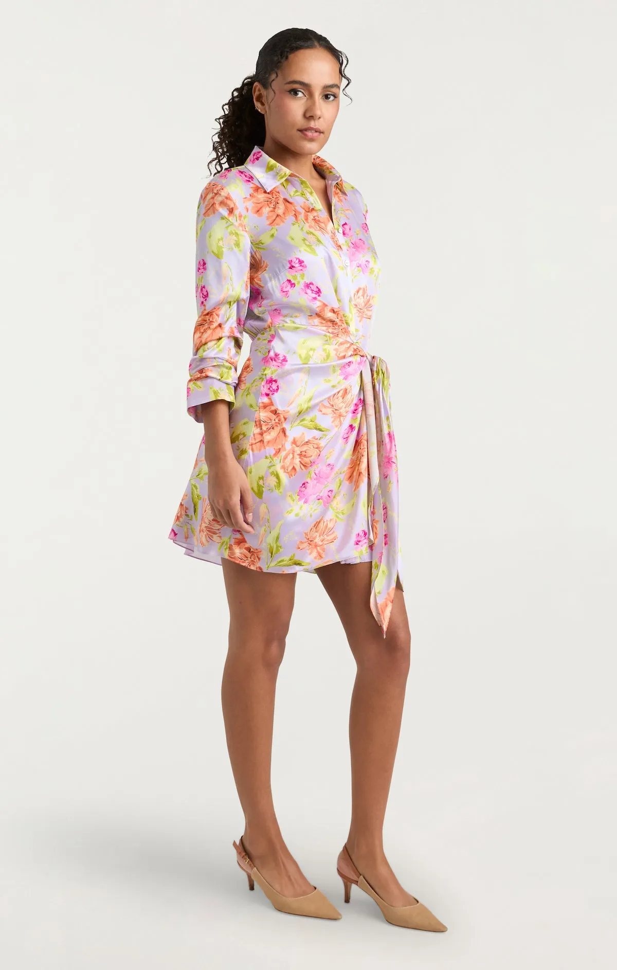 Midnight Tulips Mini Jacey Dress sold by cinq a sept product image thumbnail 3