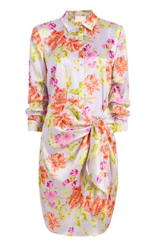 Midnight Tulips Mini Jacey Dress sold by cinq a sept