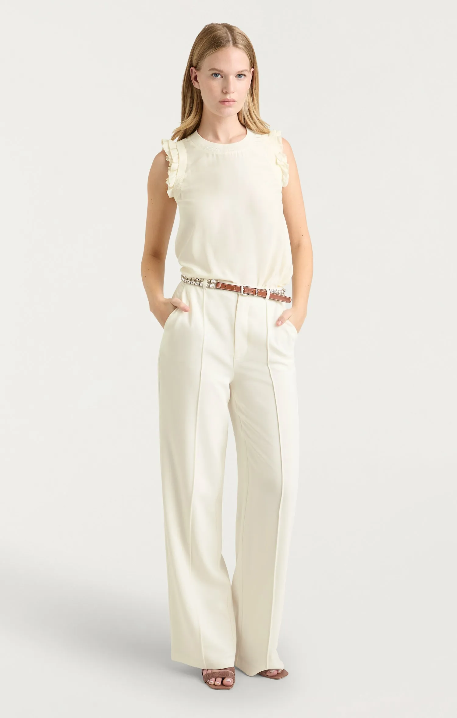 Woven Ruffle Lenore Top sold by cinq a sept product image thumbnail 3