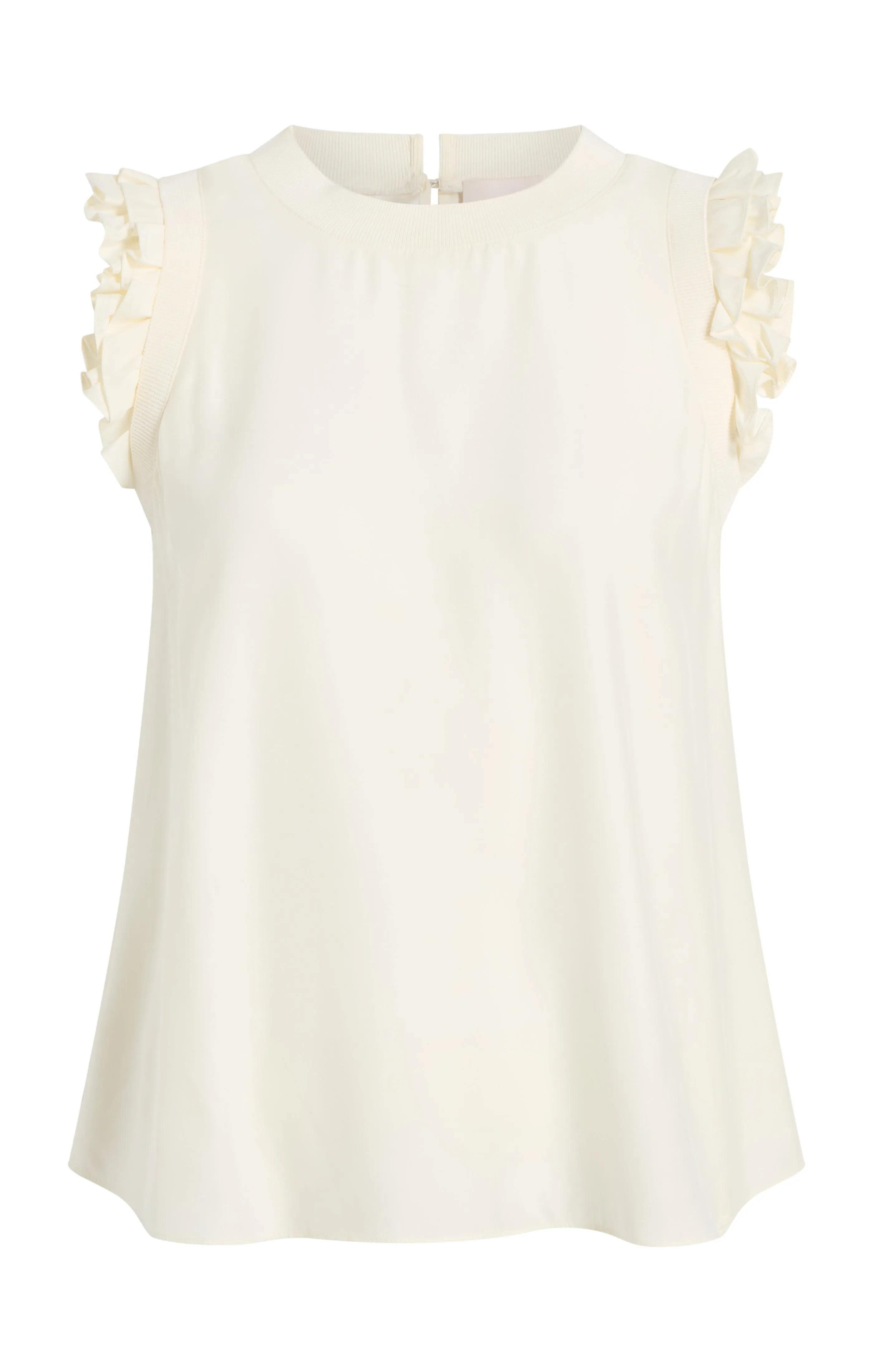 Woven Ruffle Lenore Top sold by cinq a sept