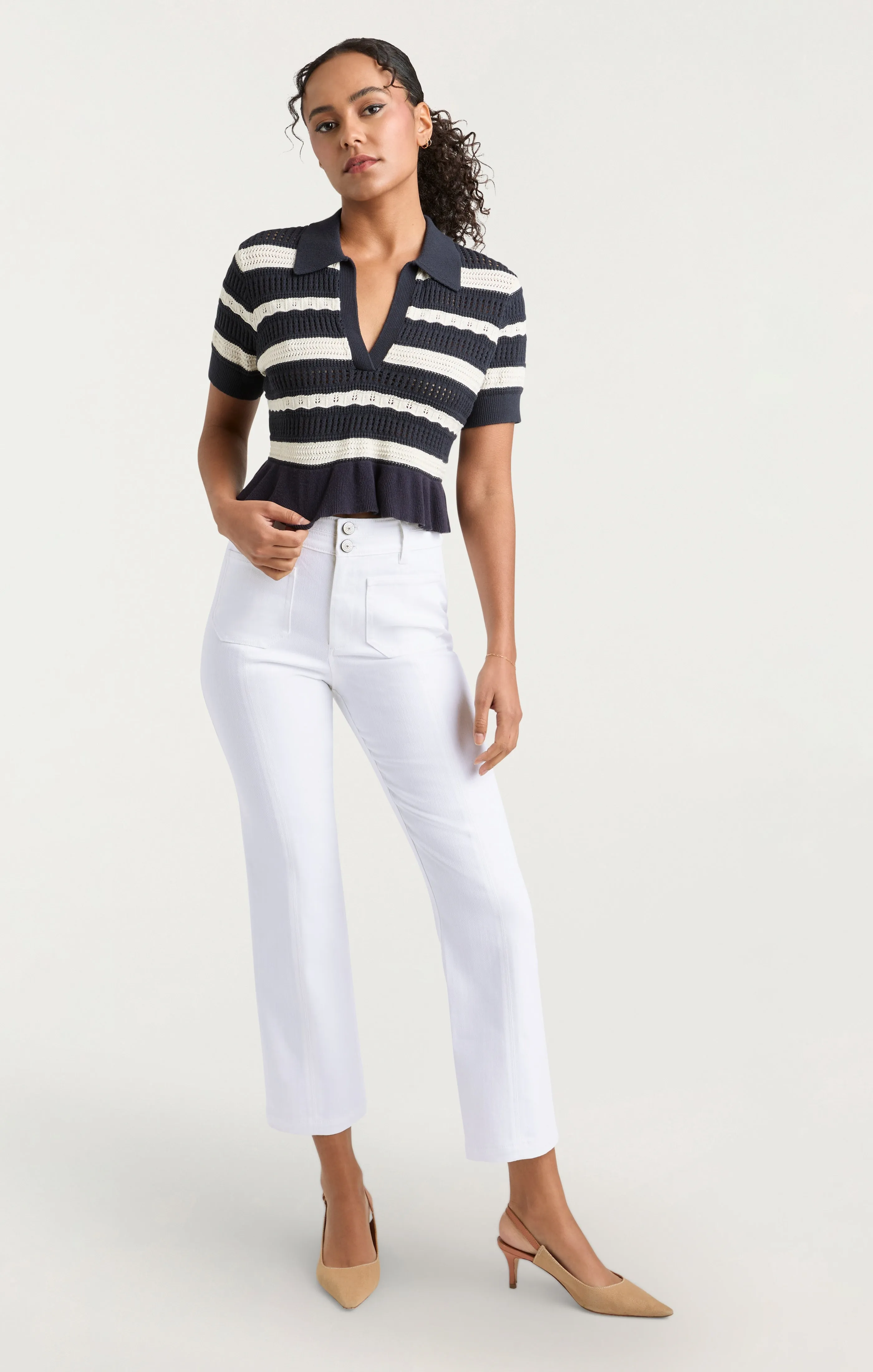 White Dorothea Jeans sold by cinq a sept product image thumbnail 3