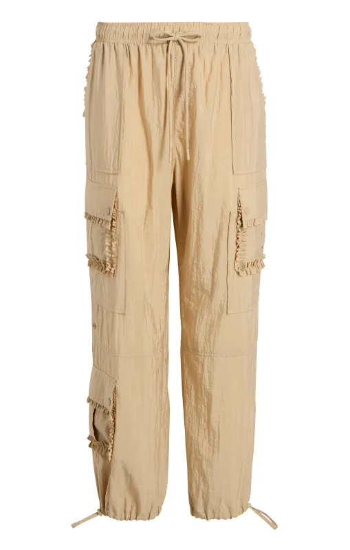 Ruffle Nitsan Parachute Pant sold by cinq a sept